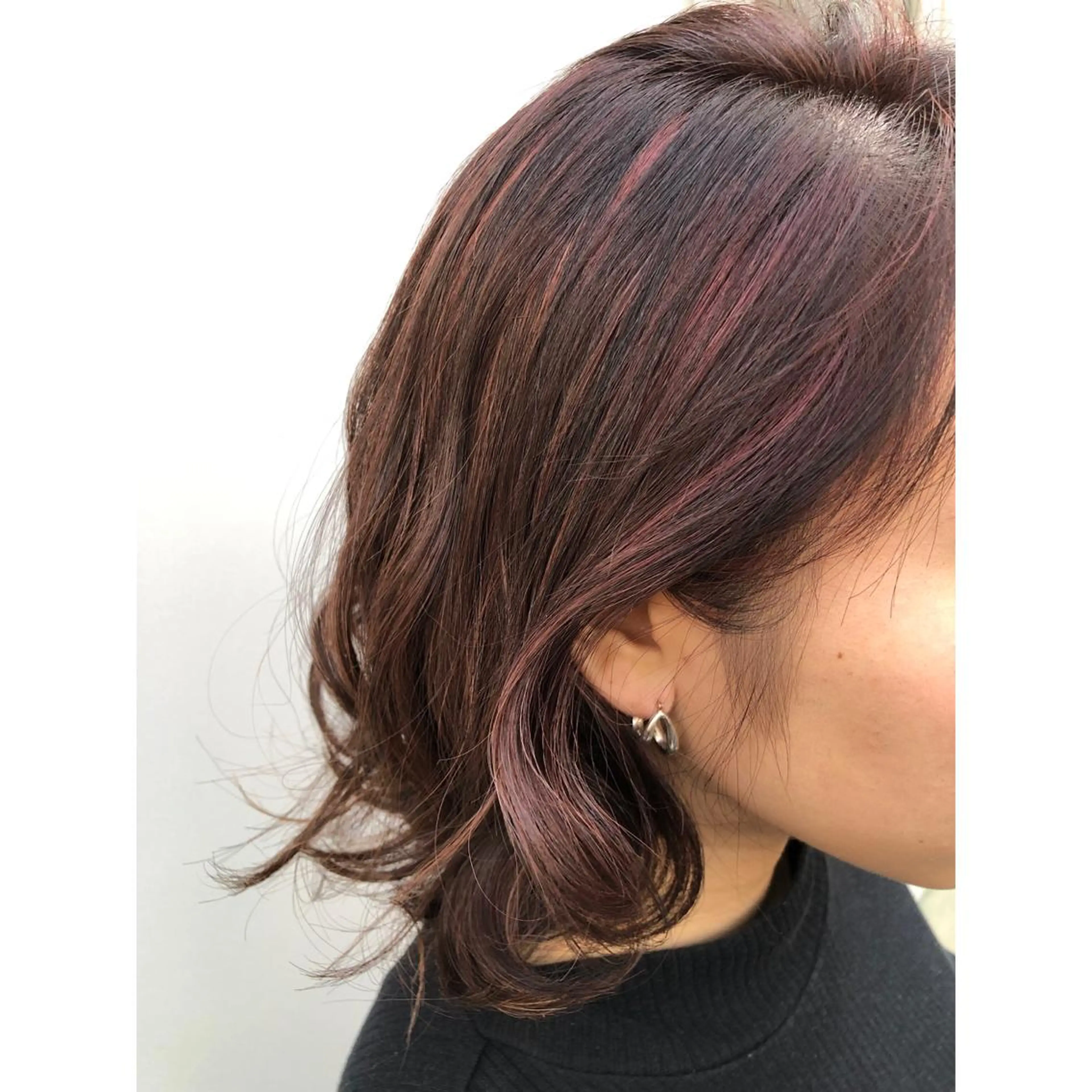 ミディアム カラー ハイライトカラー ハイライト ヘアカラー トリートメント ヘッドスパ パーソナルカラー診断 できます　木曽　主博のヘアスタイル