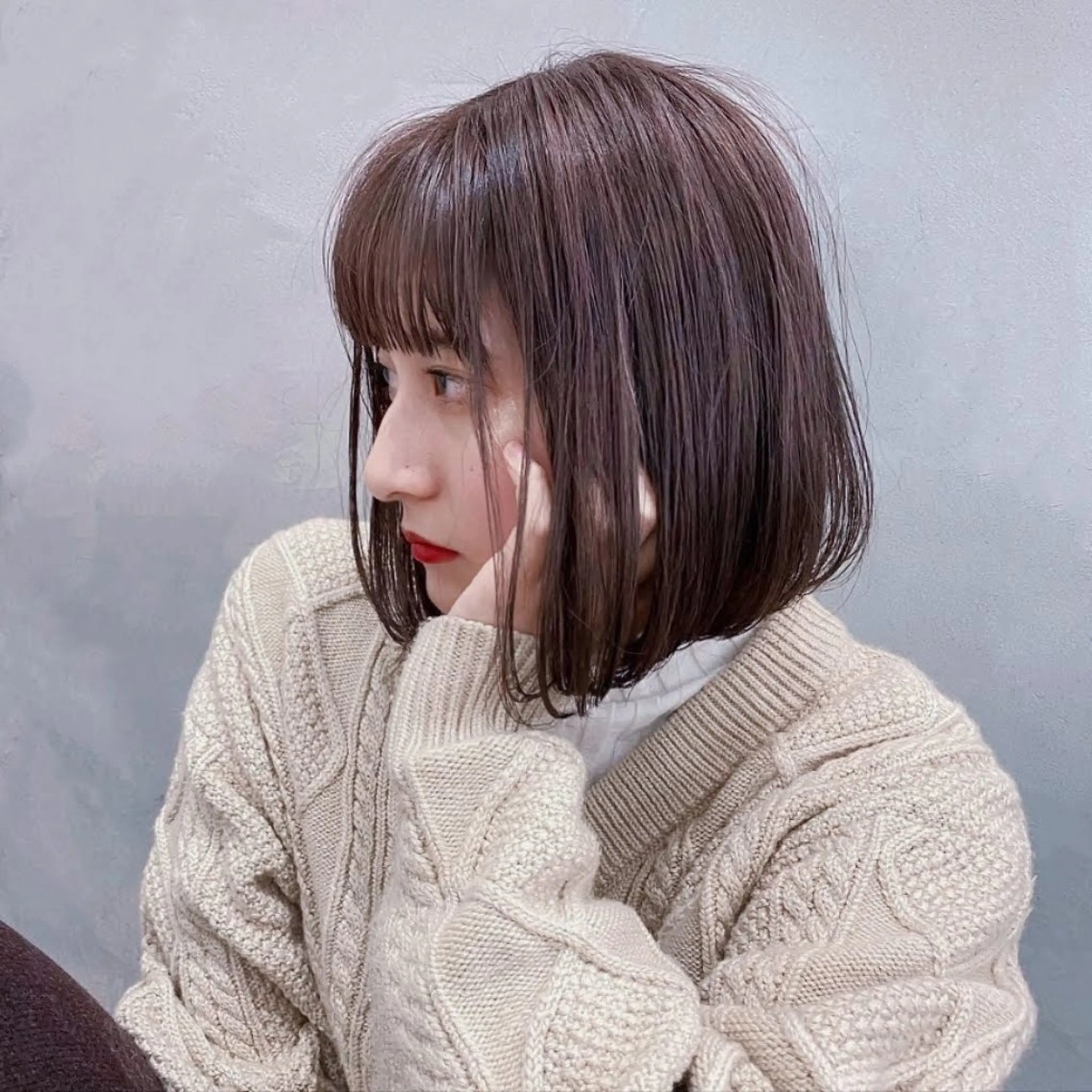 ミディアム ボブ 宇都宮美容師🐕 永山昂のヘアスタイル