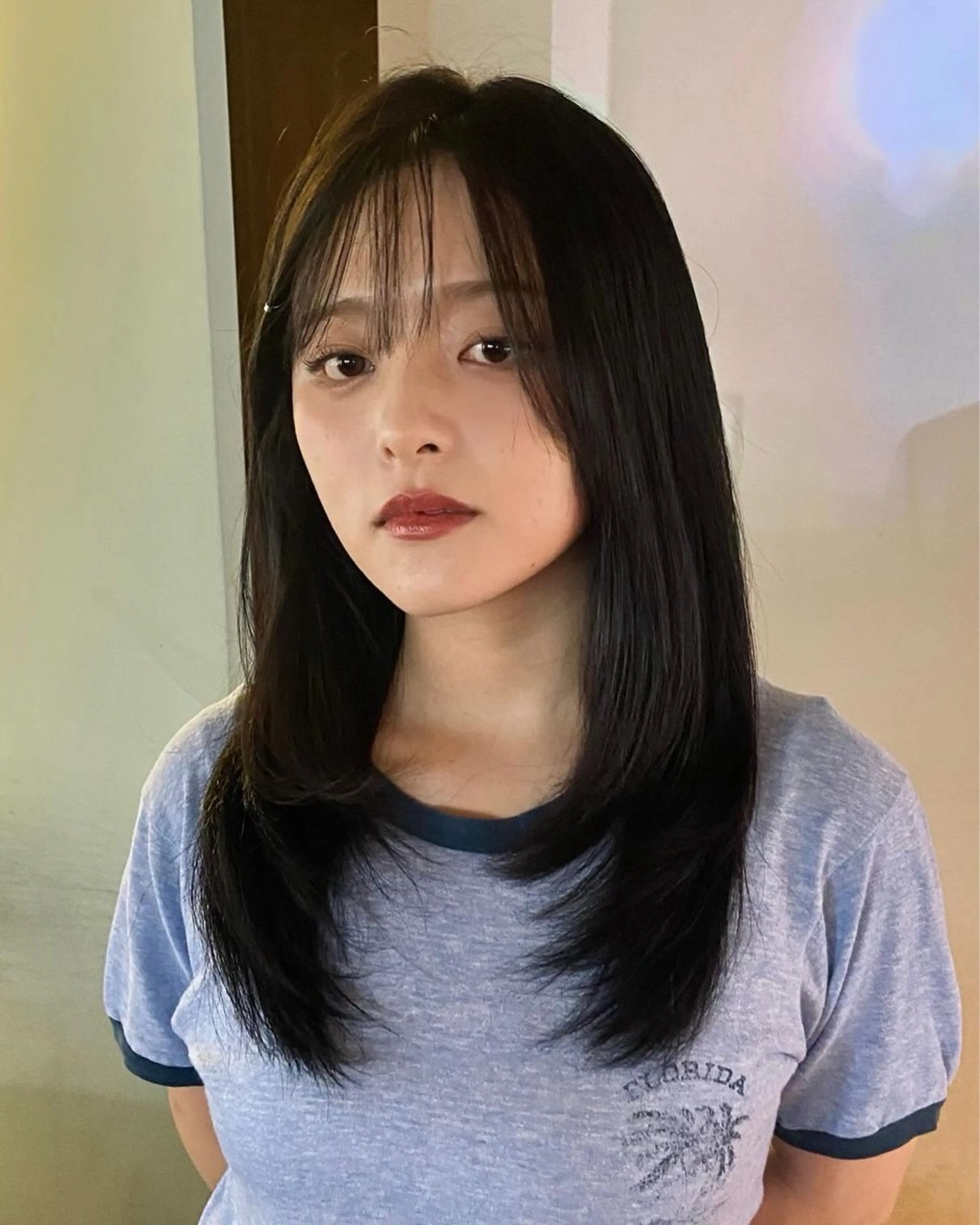 セミロング カラー カット ヘアカラー トリートメント 表参道/髪質改善・ 透明感 colorのヘアスタイル