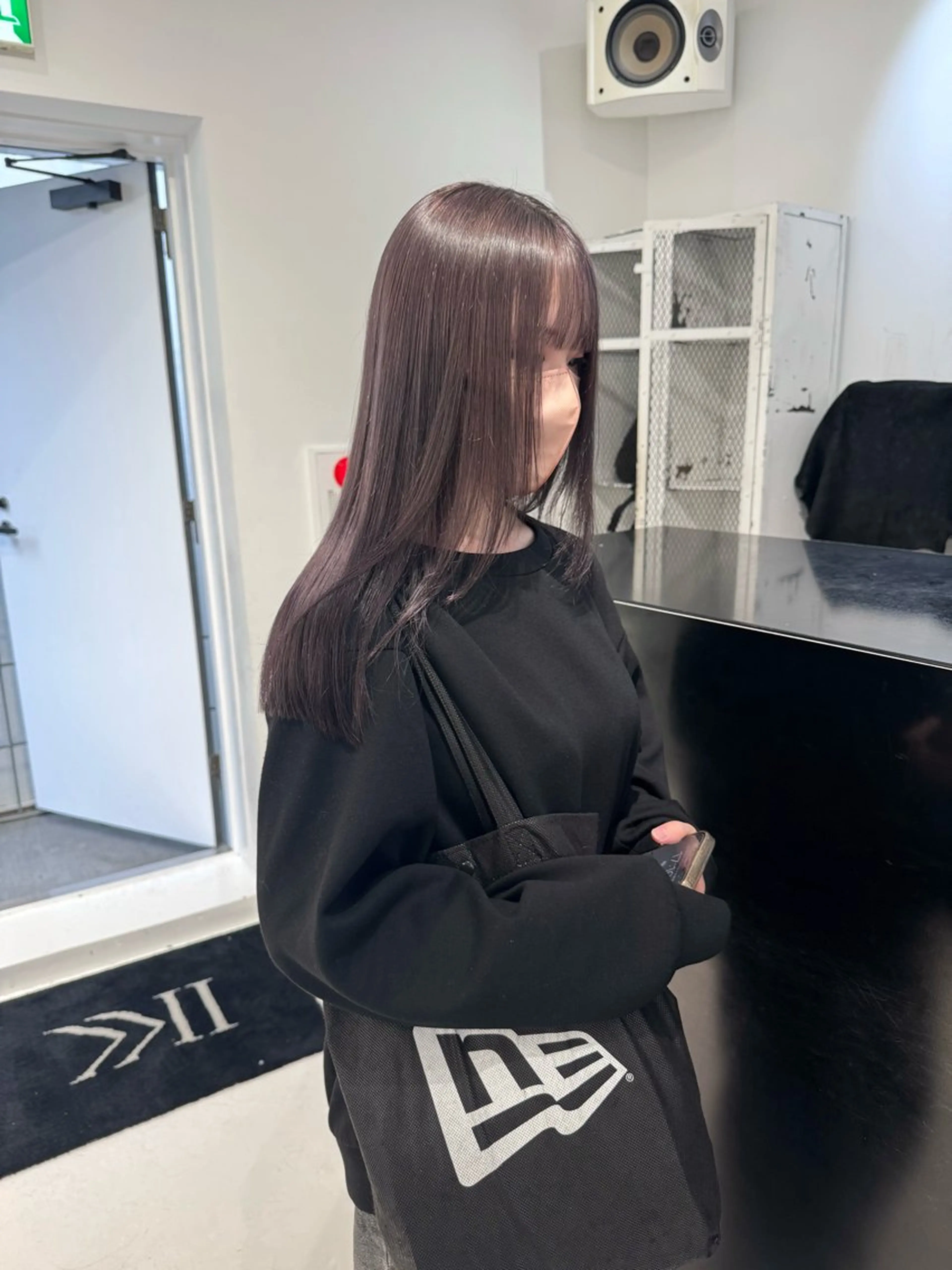 セミロング カラー ベージュカラー ブリーチ ピンクカラー ピンクパープル ピンクベージュ Nakamura Kasuriのヘアスタイル
