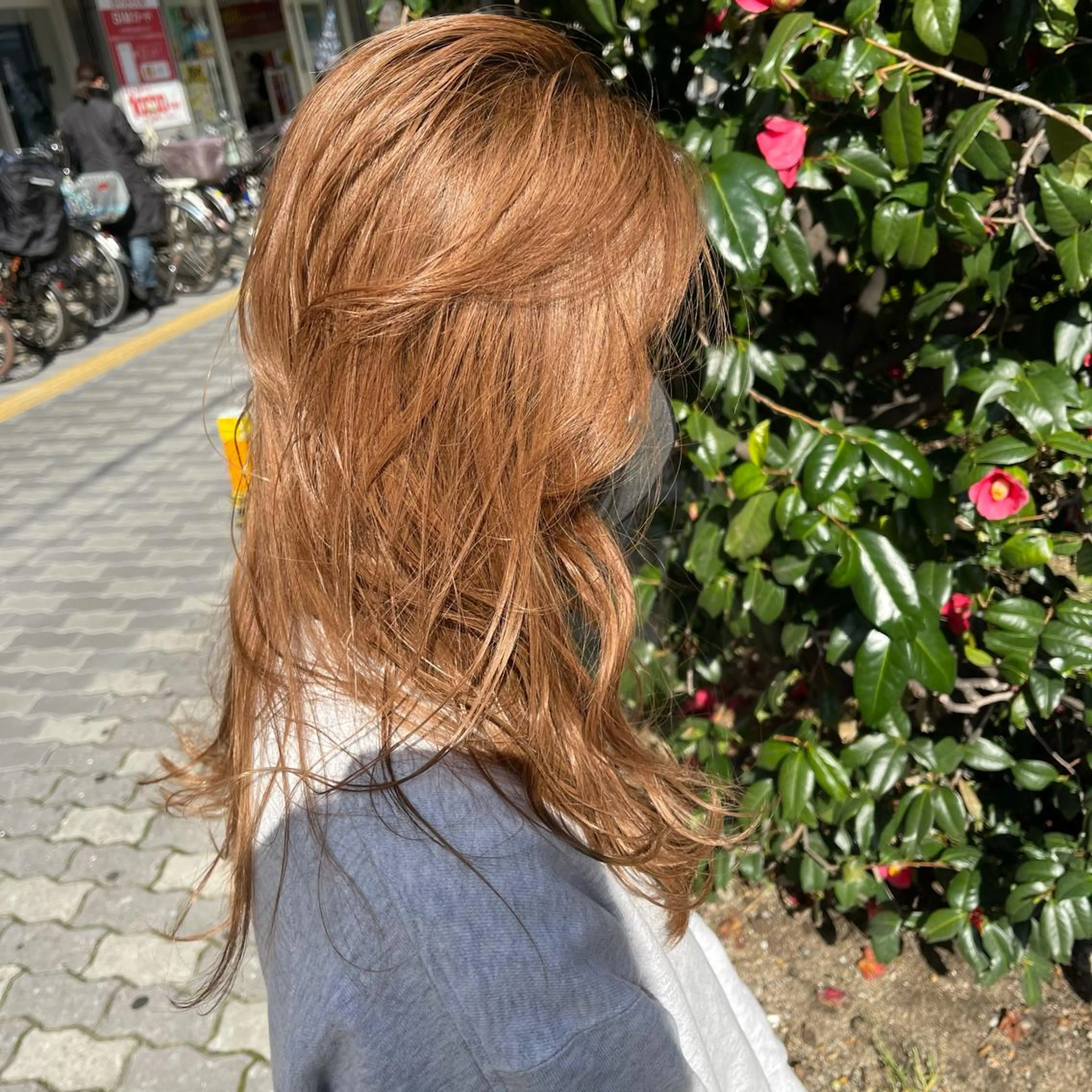 セミロング カット ヘアカラー トリートメント ワンホンヘア ケラチン/Kaitoのヘアスタイル