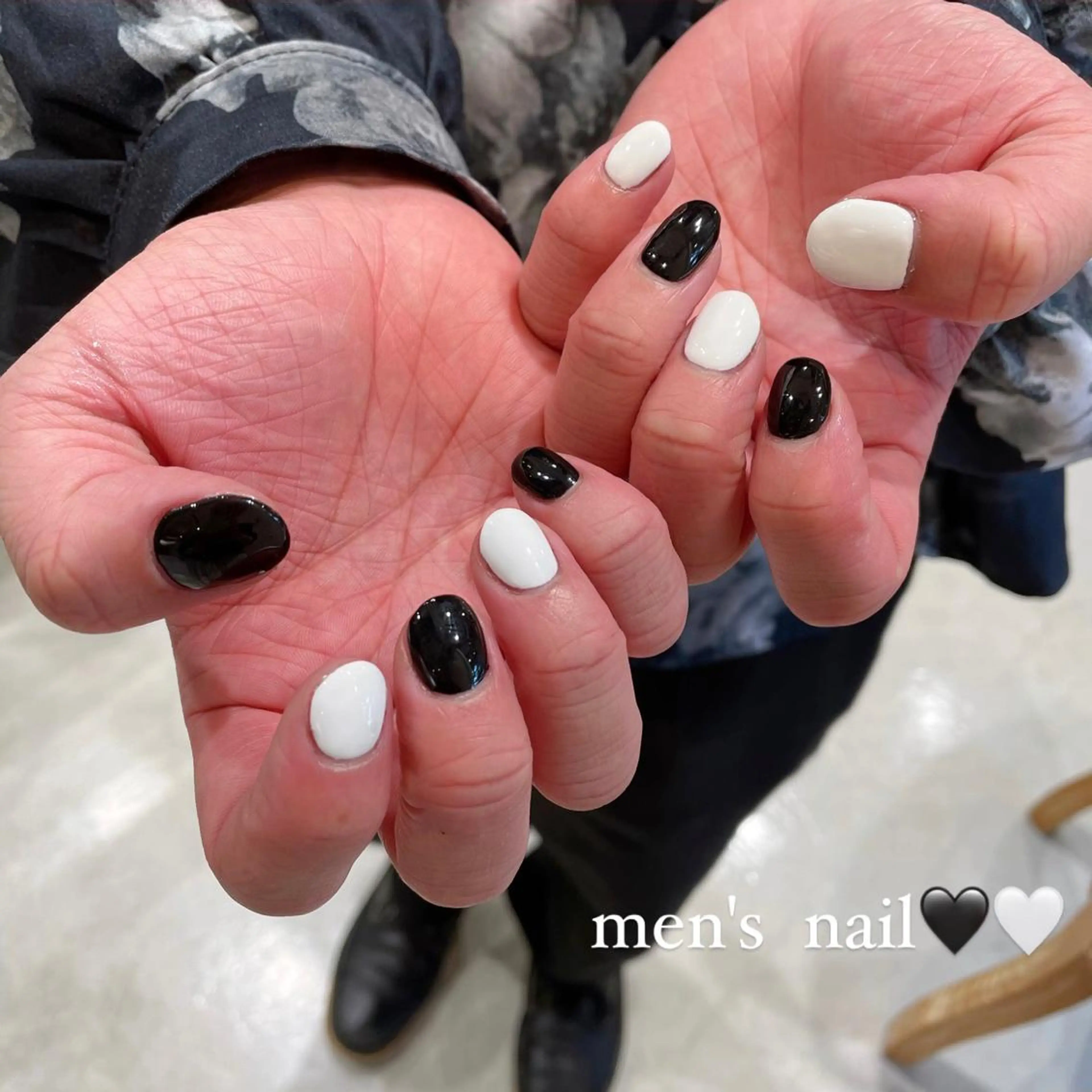 ネイル メンズネイル 淡色ネイル 🎀moeのネイルデザイン