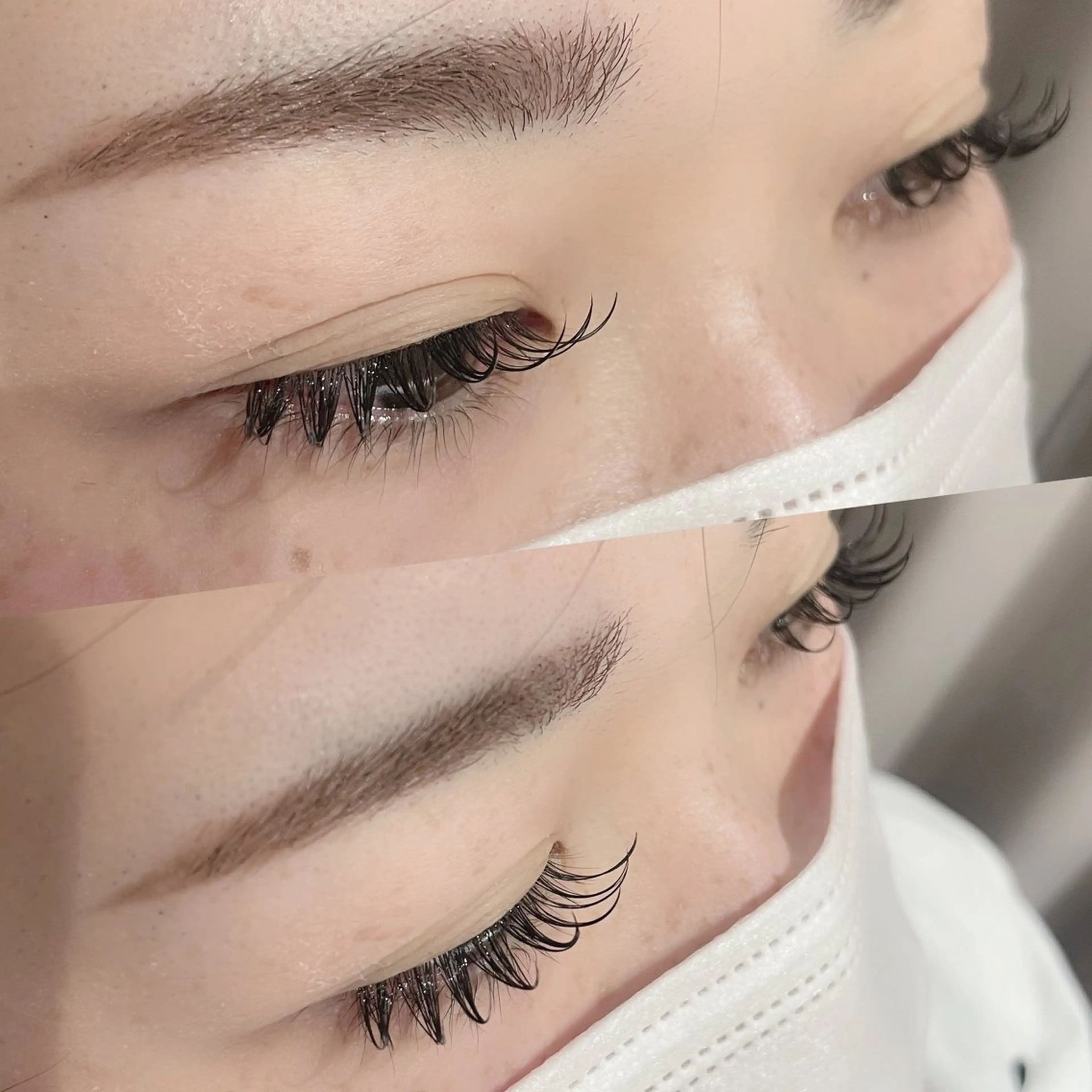 マツエク・マツパ 束感まつ毛 キュート Dカール フラットラッシュ mary nail&eyelash 西大寺所属・mary eye 北浦のマツエク・マツパデザイン