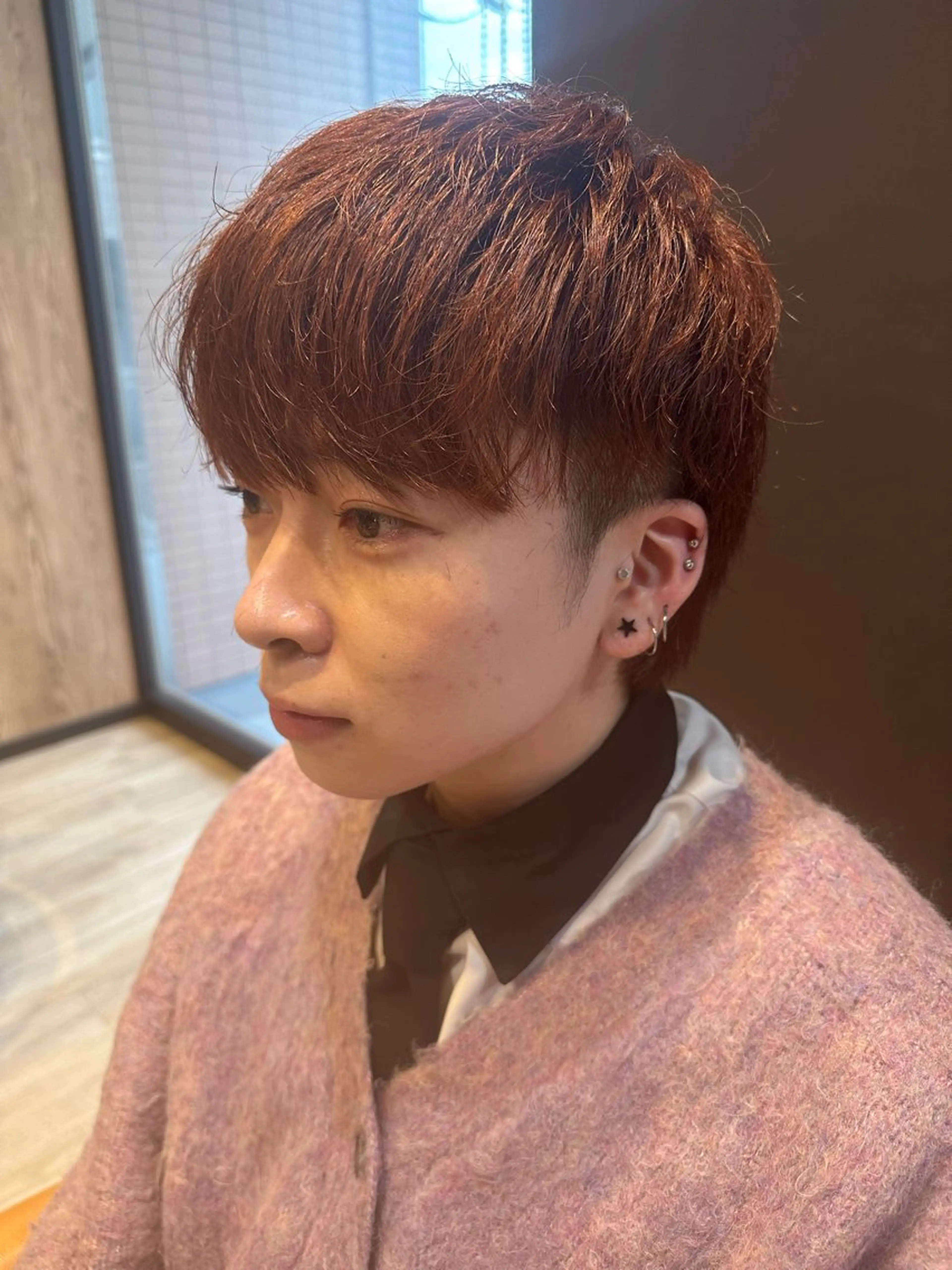 カラー メンズ カット ヘアカラー 髪質改善&ストレート ‪✂︎‬鈴木青樹のヘアスタイル