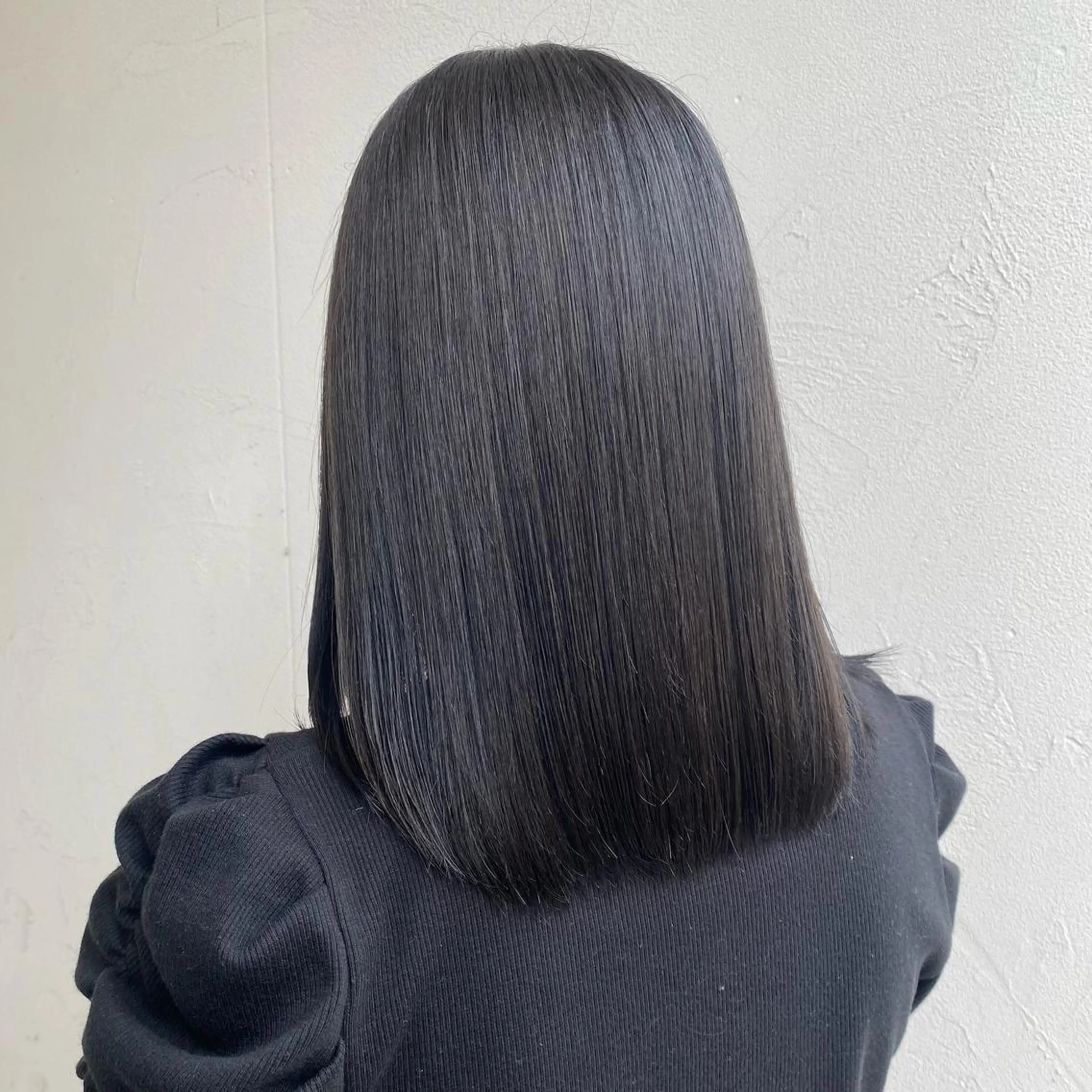 セミロング 縮毛矯正 トリートメント 永田 彩華のヘアスタイル