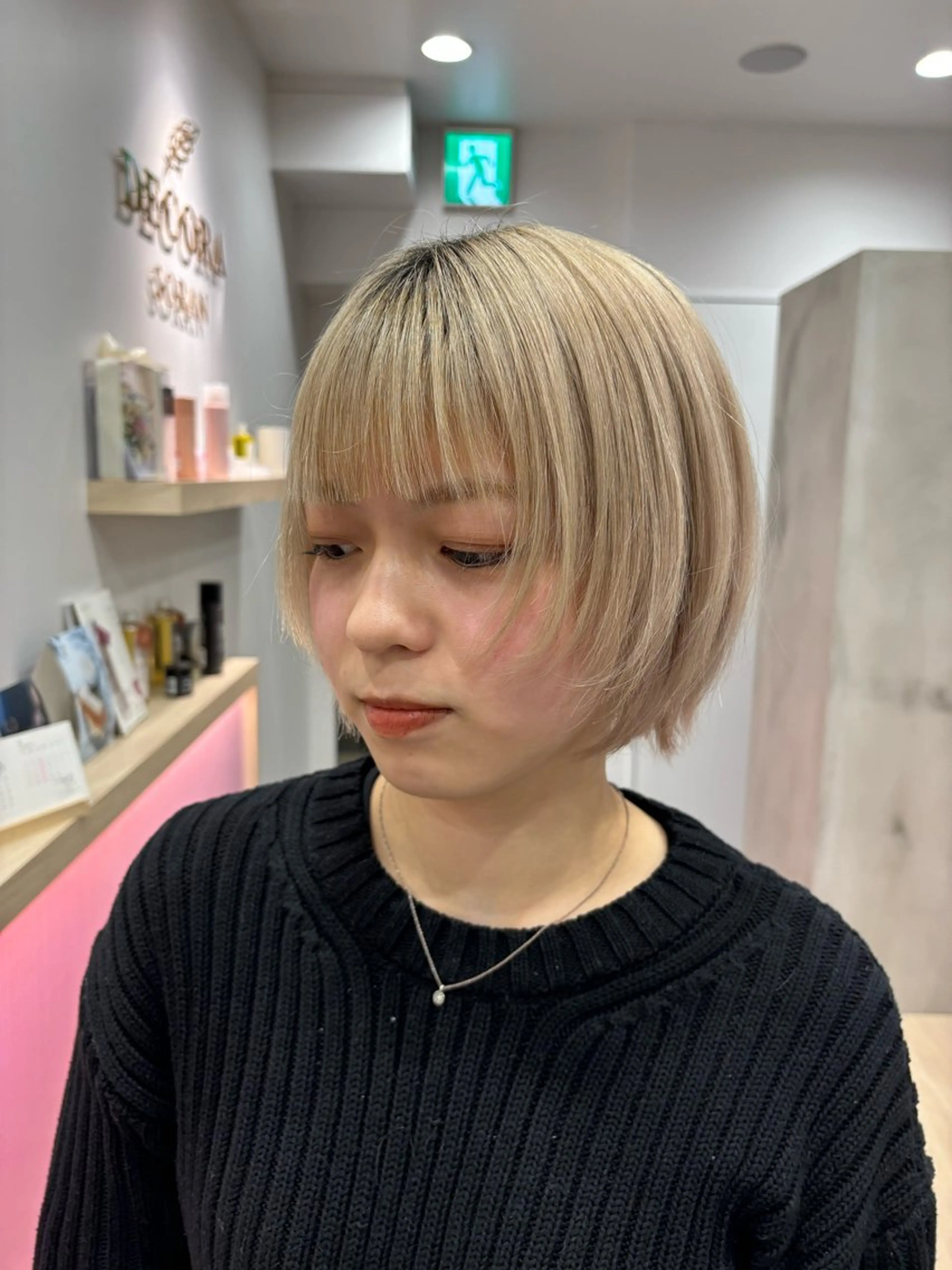 ショート カラー メンズカット ボブ/米崎駿也のヘアスタイル