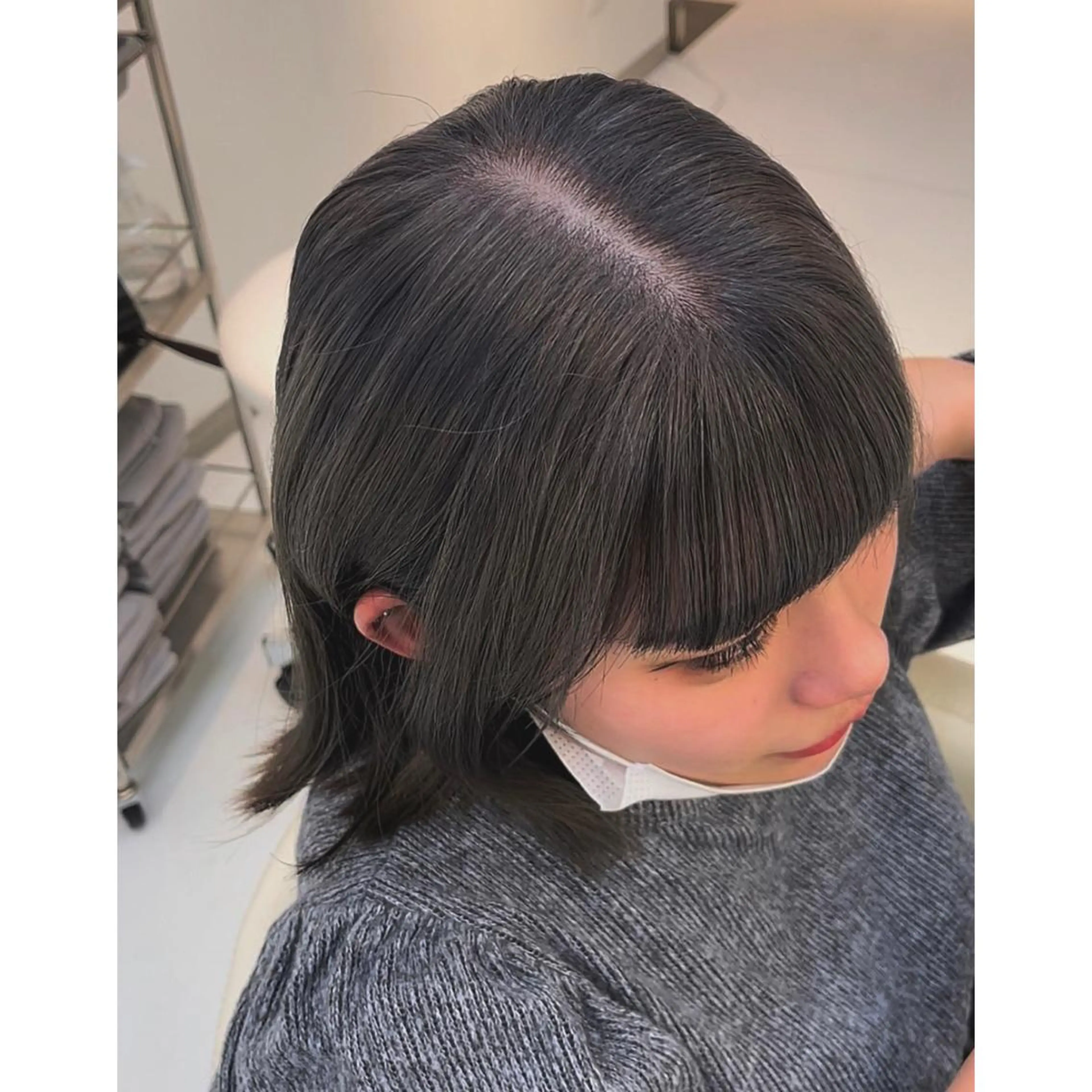 ミディアム カラー asterisk所属・涼音 🫧前髪お助け美容師のヘアスタイル