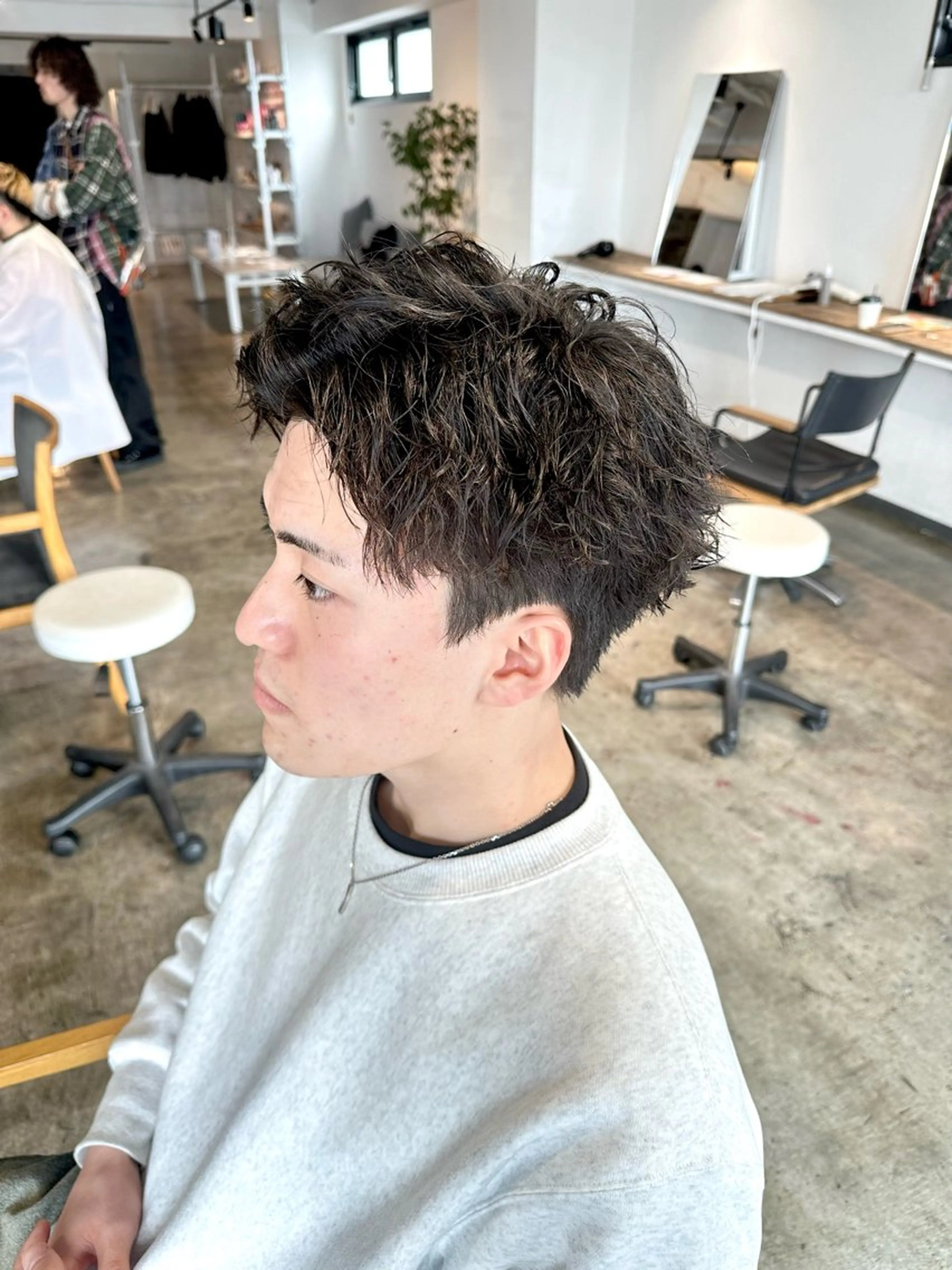 メンズ メンズパーマ スパイキーショート カット ヘアカラー パーマ トリートメント 骨格補正施術/メンズ 専門美容師/YUYAのヘアスタイル