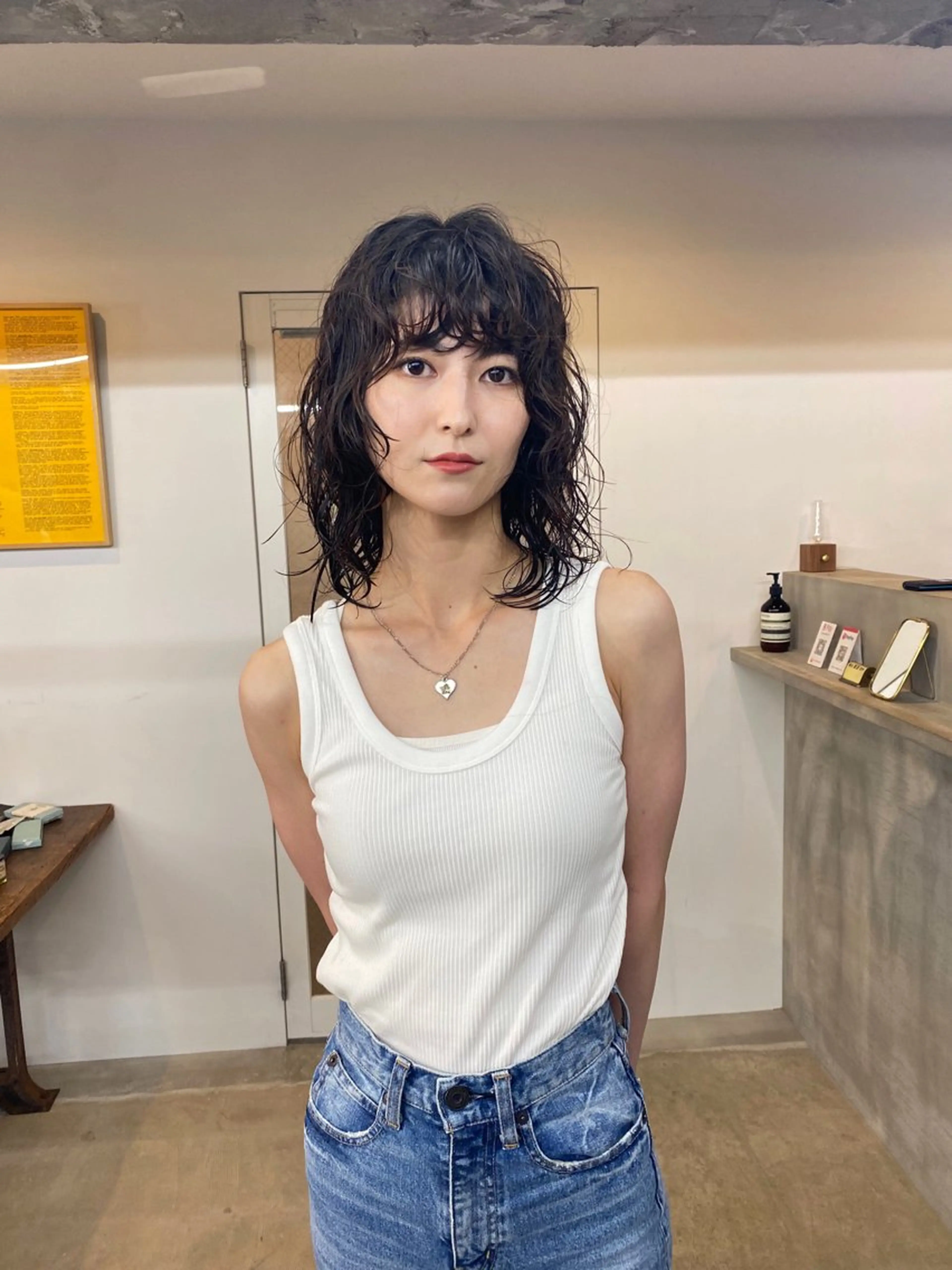 ミディアム パーマ GATTACA所属・KEI gattacaのヘアスタイル