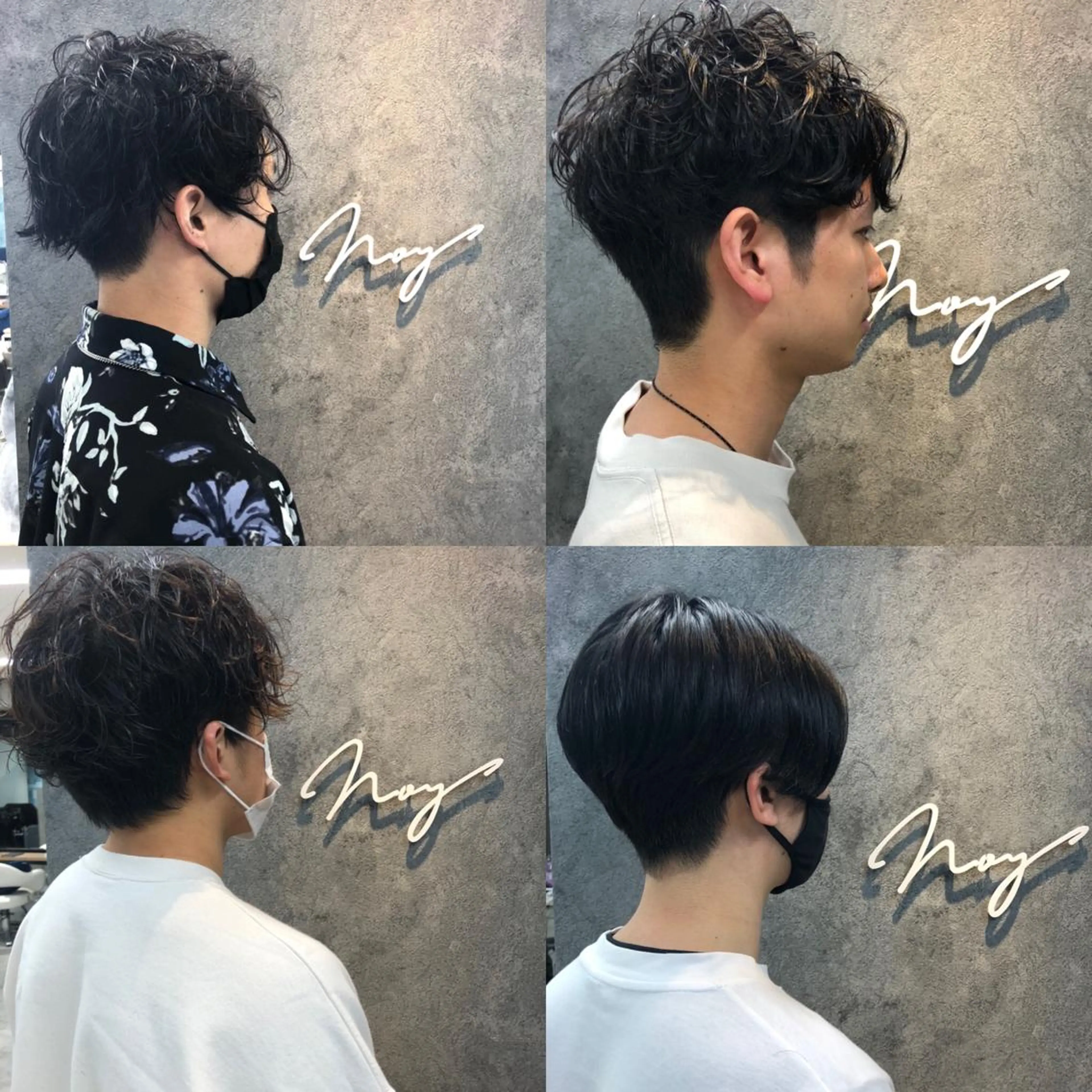 メンズ ツーブロック カット パーマ トリートメント Noy所属・Noyヨシモト ヒロトのヘアスタイル