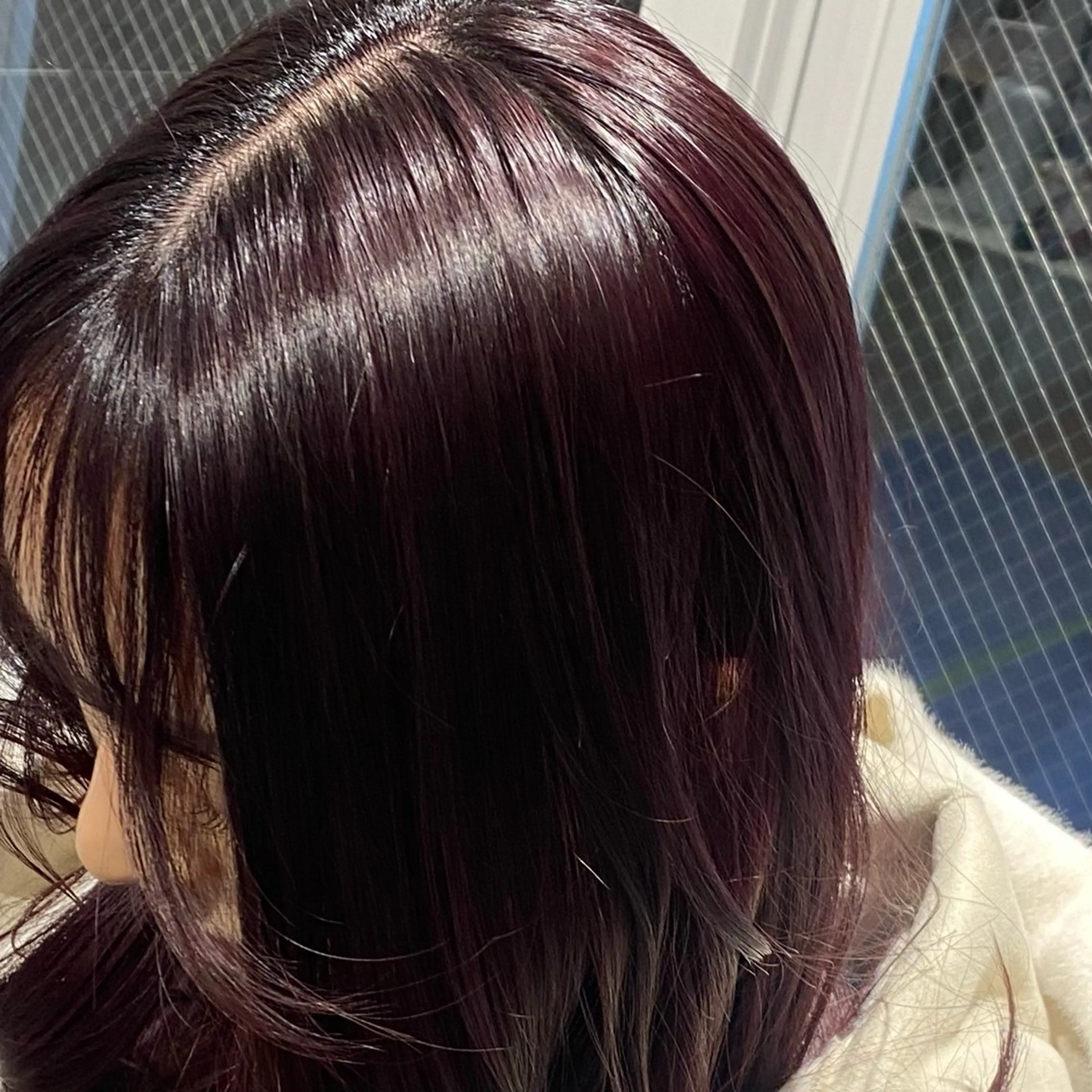 ロング カラー ボルドーカラー AIN.ANLY.所属・韓国ｶﾞｰﾘｰ 🎀ミスズ🩰のヘアスタイル