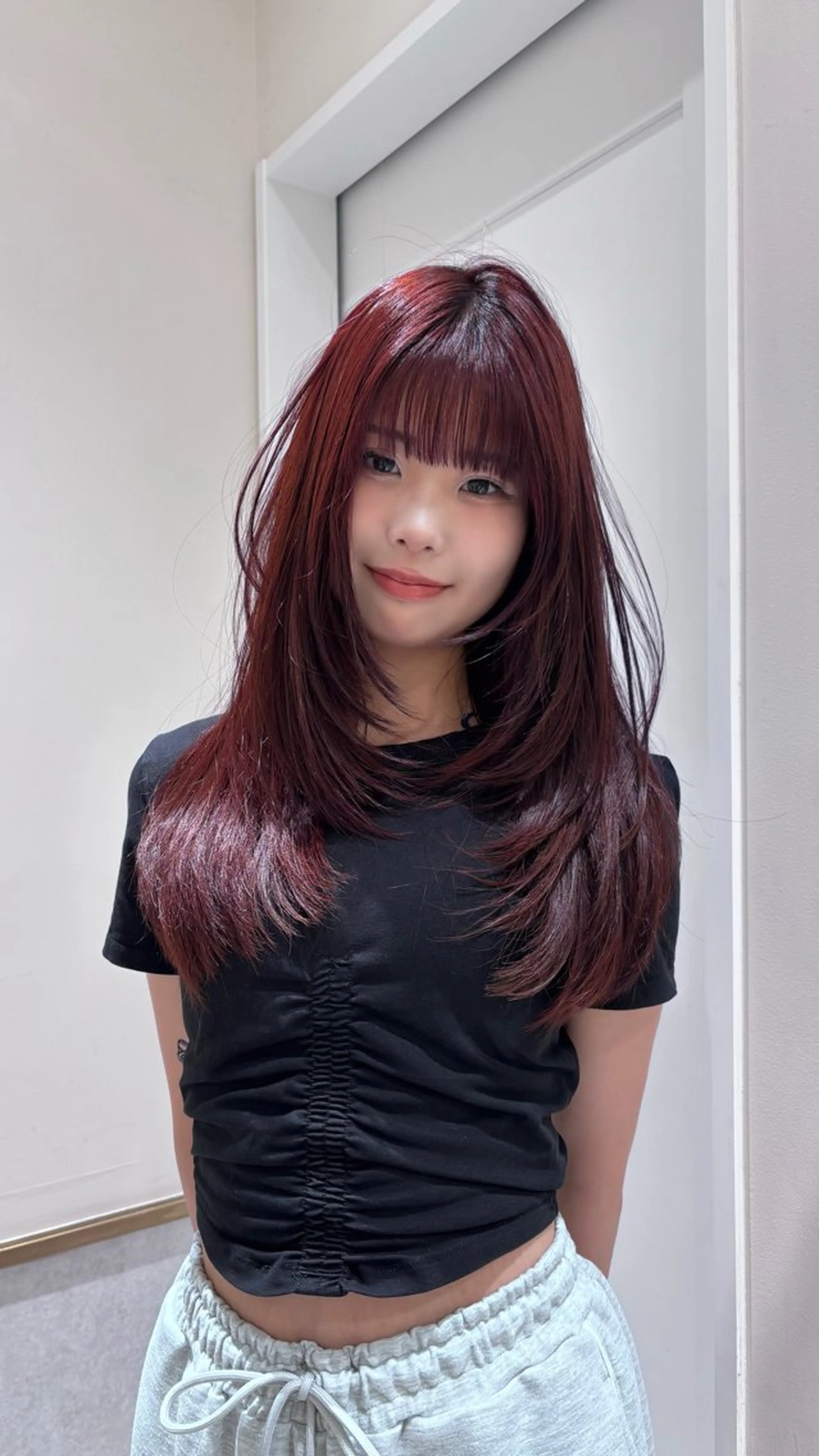 ロング カラー カット ヘアカラー ハイトーン/レイヤー KYOKA🩶のヘアスタイル