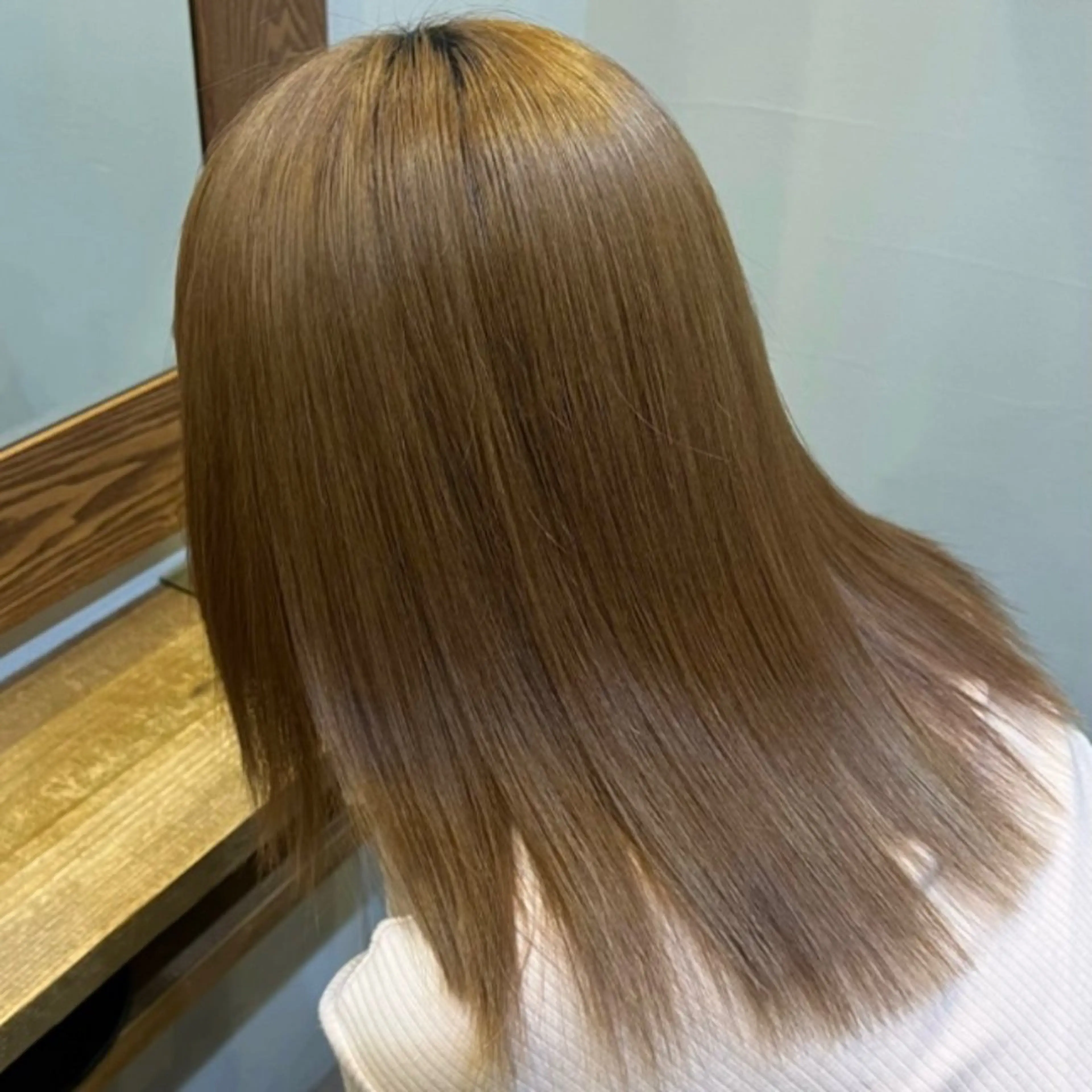 セミロング カット ヘアカラー トリートメント 複雑履歴修正 TAKEのヘアスタイル