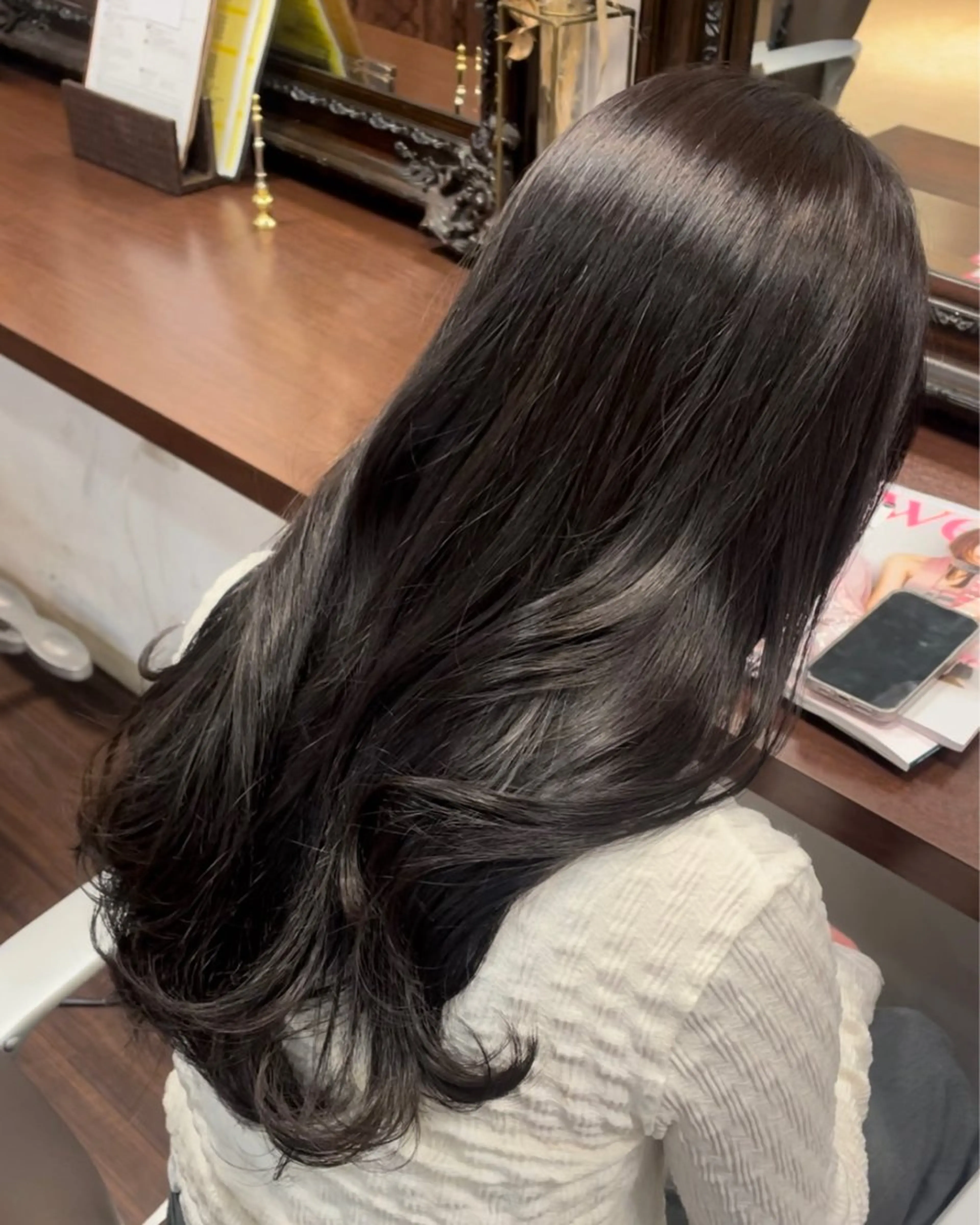 ロング カラー ケアカラー 髪質改善 縮毛矯正 トリートメント enu hair所属・ショートモデル募集 エクステ専門店まりこのその他イメージ