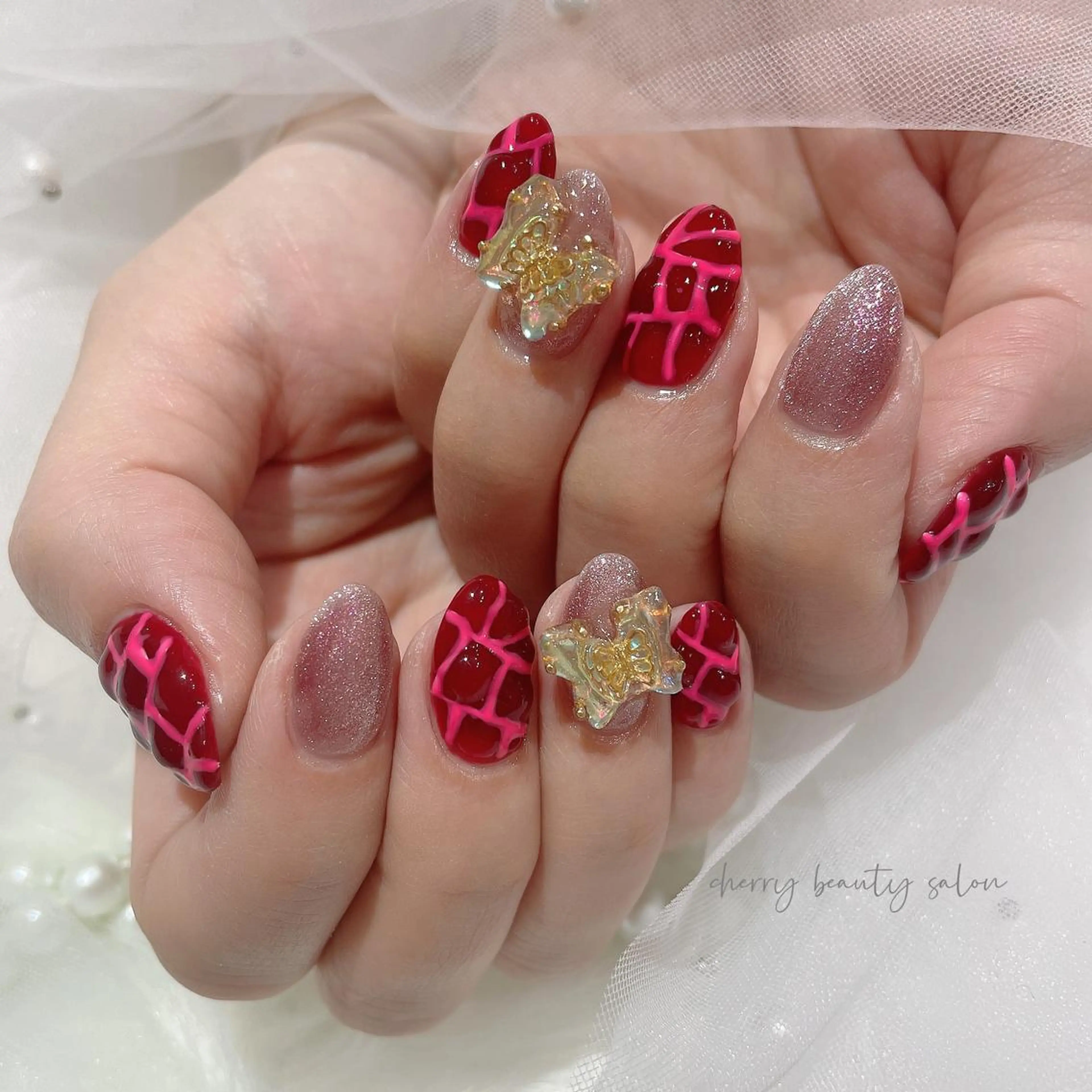 ネイル ハンドネイル ハンドケア SAKURA 🍒のネイルデザイン
