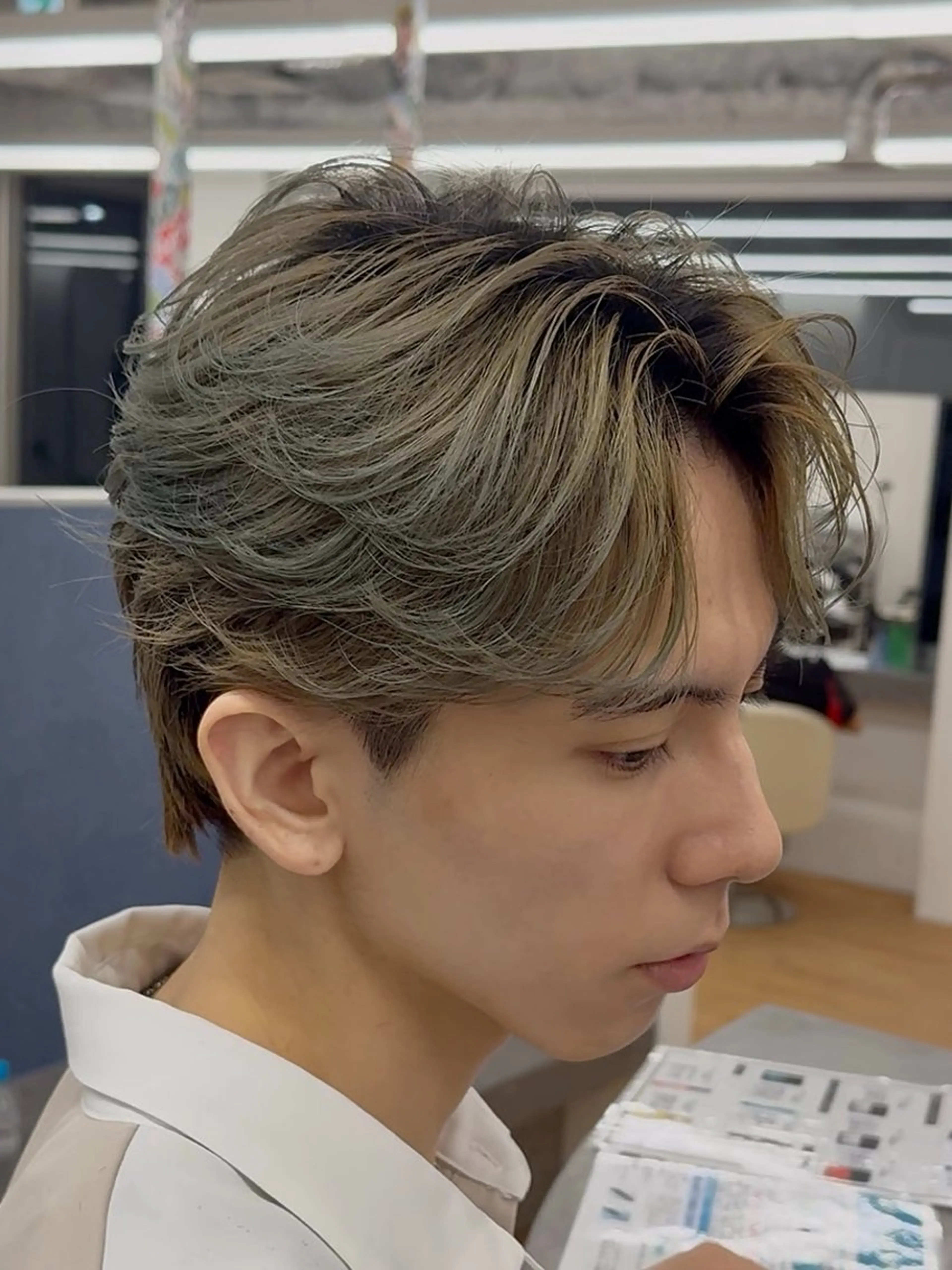 ショート メンズ オールバック センターパート become men’s hair名駅店所属・【メンズ特化美容師】 大河内 名駅のヘアスタイル