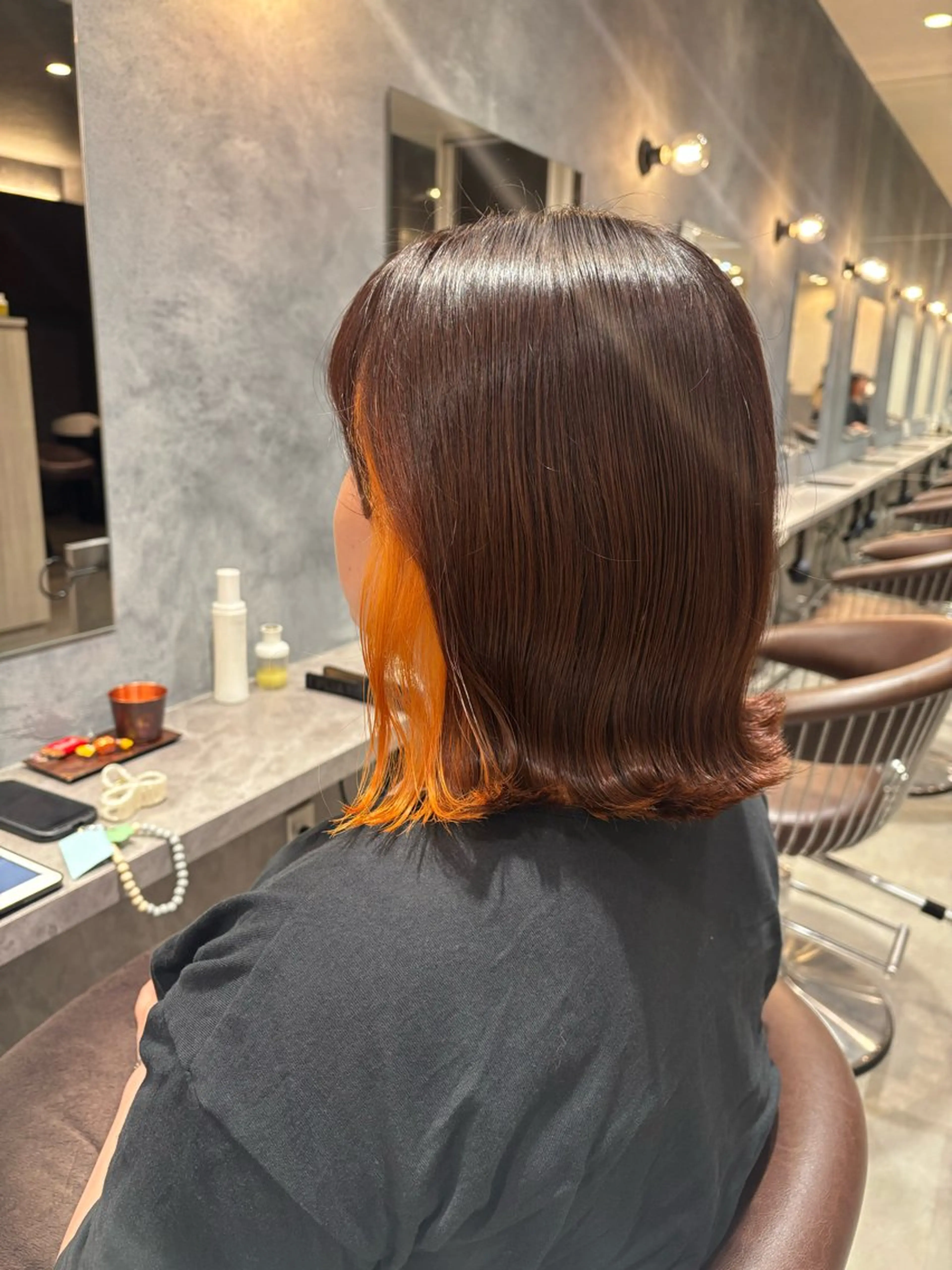 ショート ヘアカラー 金木 凜花のヘアスタイル