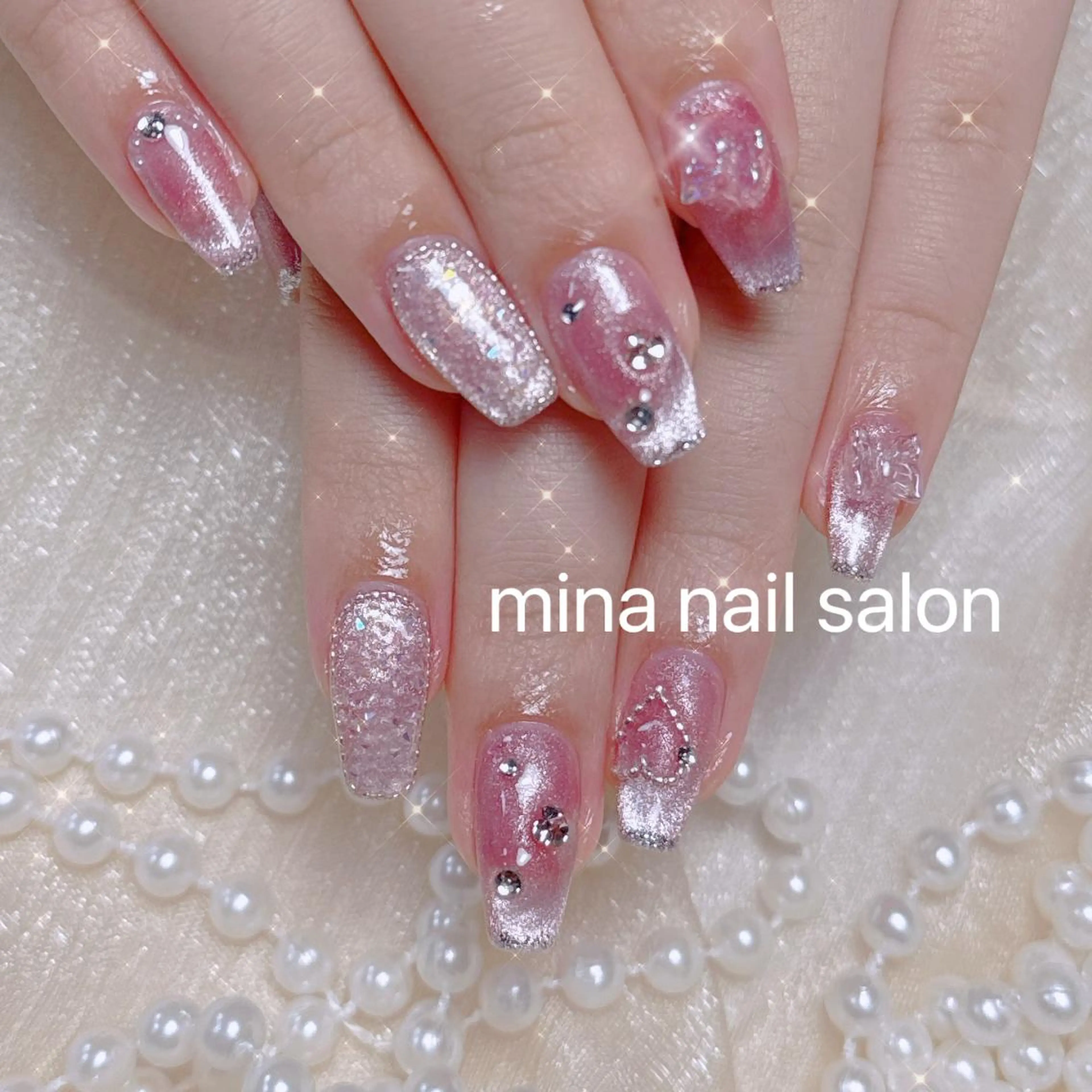 ネイル Mina🧸 韓国風ネイル🎀のネイルデザイン