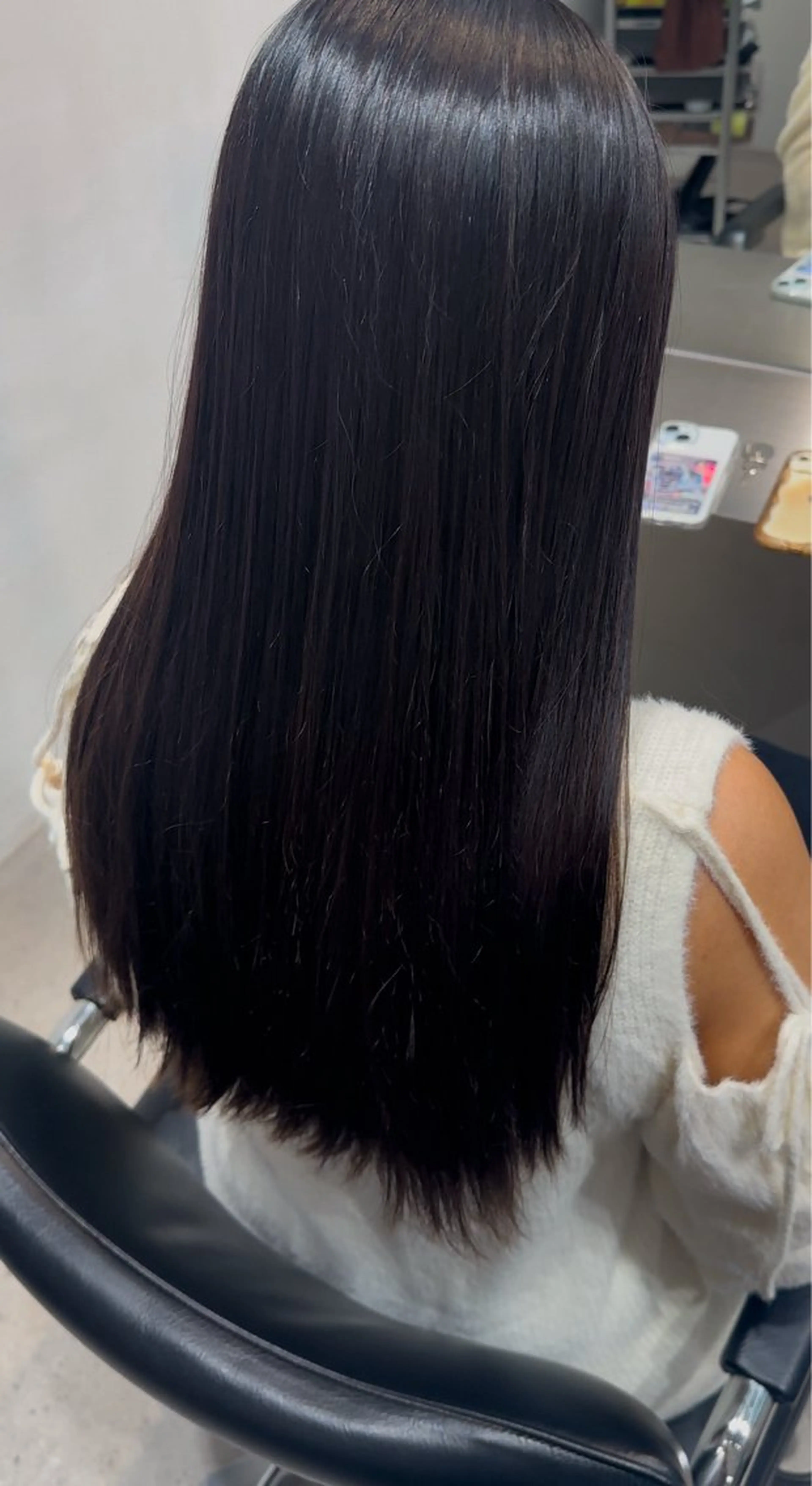 セミロング 縮毛矯正 当日予約⭕️ fifth渋谷太田のヘアスタイル