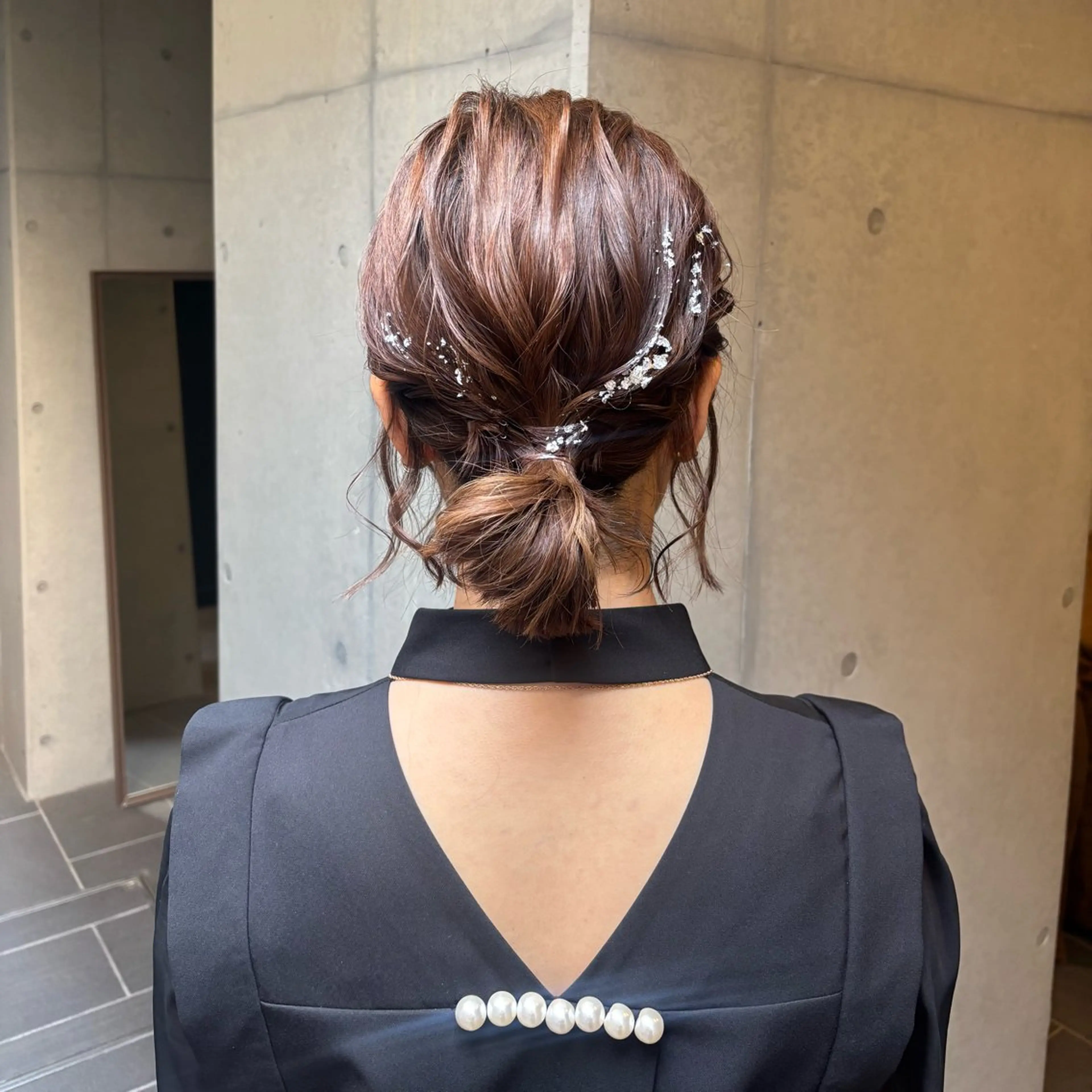 ショート ヘアアレンジ ヘアセット 〖❁田尻千尋| LEONID❁〗のヘアスタイル