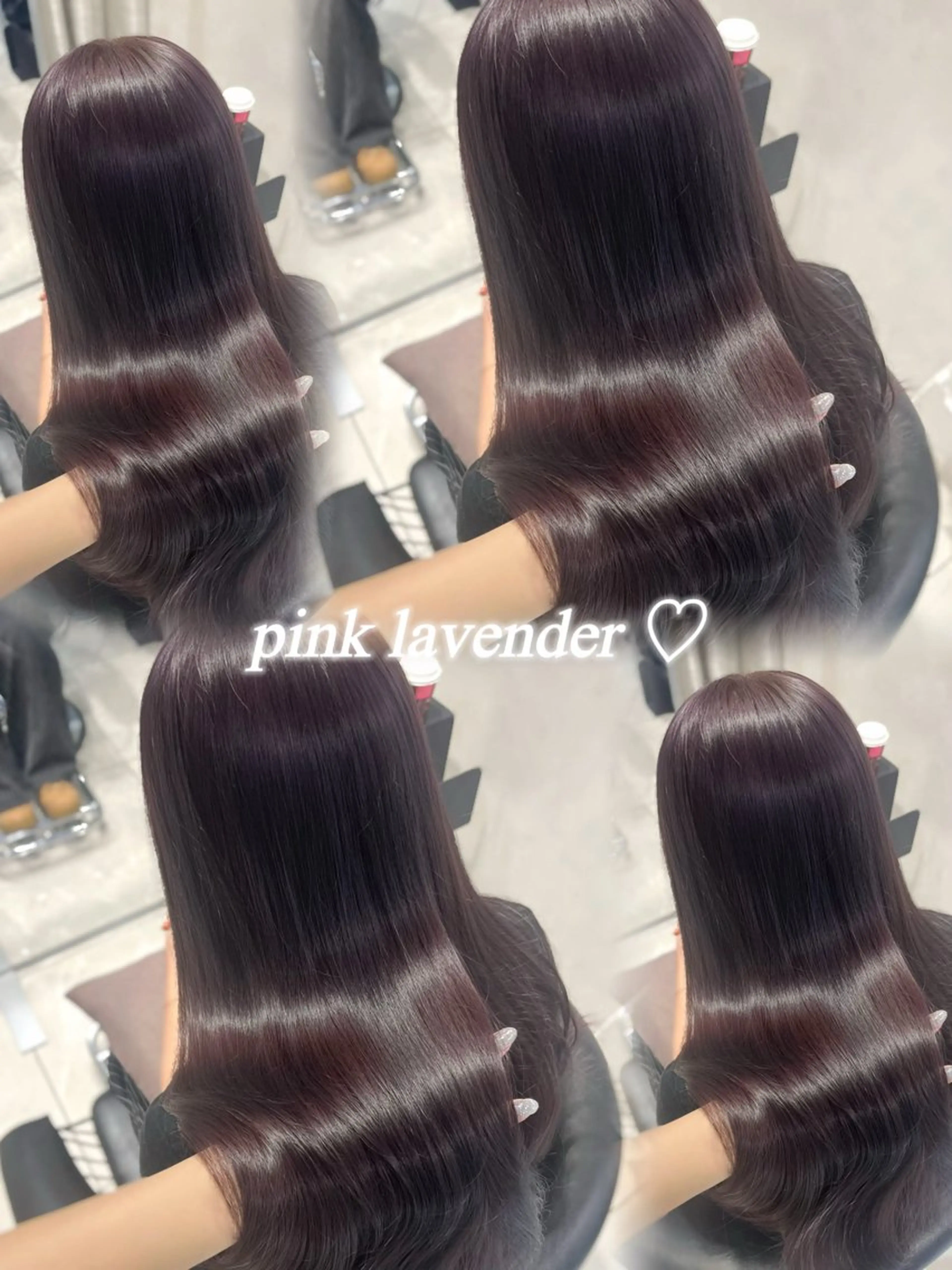 ロング カラー ブリーチ 透明感カラー ダブルカラー ラベンダーカラー ブリーチなしカラー ヘアカラー トリートメント 韓国レイヤー×モテ髪 /MITSUKI🤍のヘアスタイル