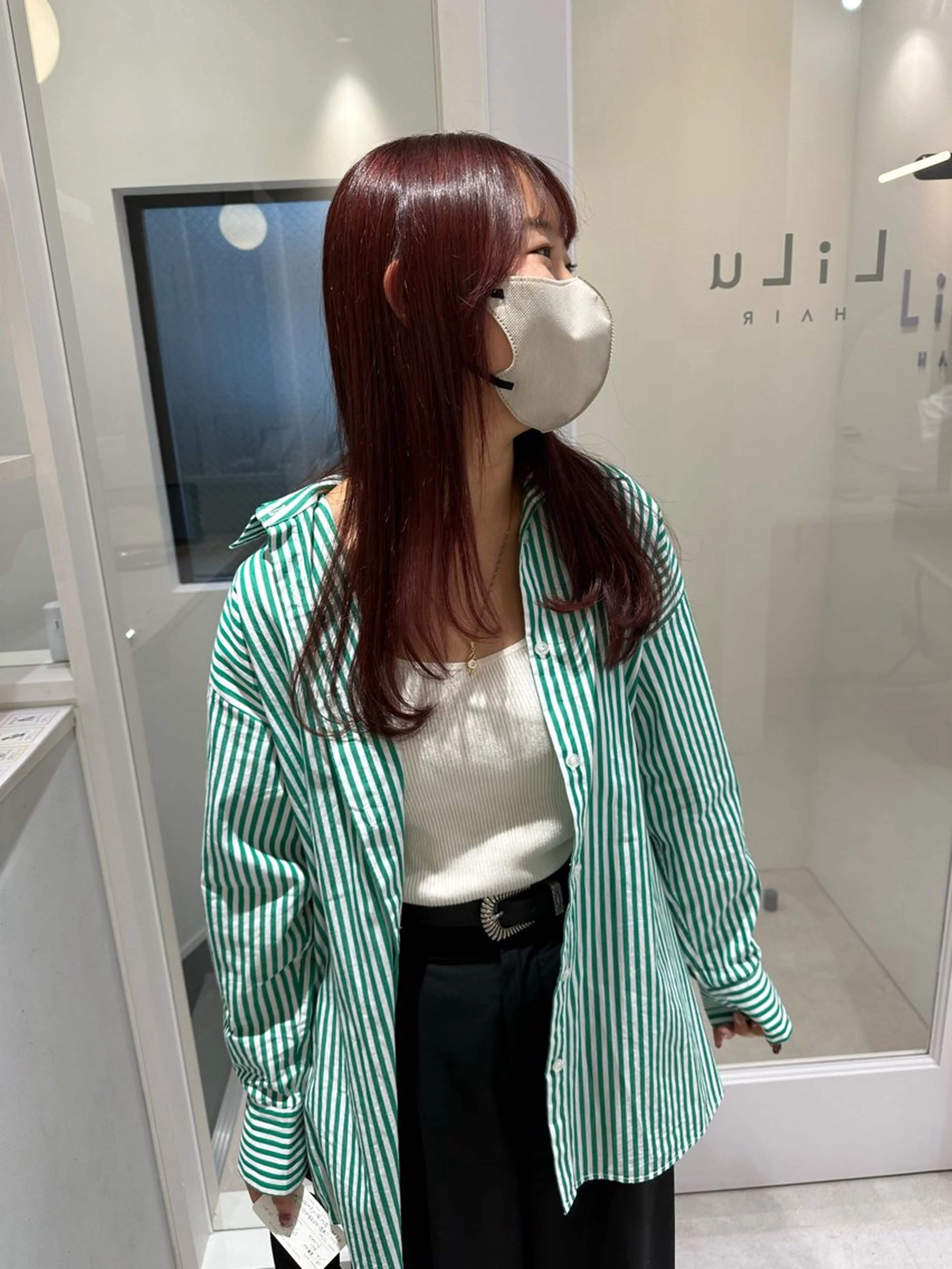 ミディアム カラー お洒落パーマ/ 艶カラー/michiのヘアスタイル