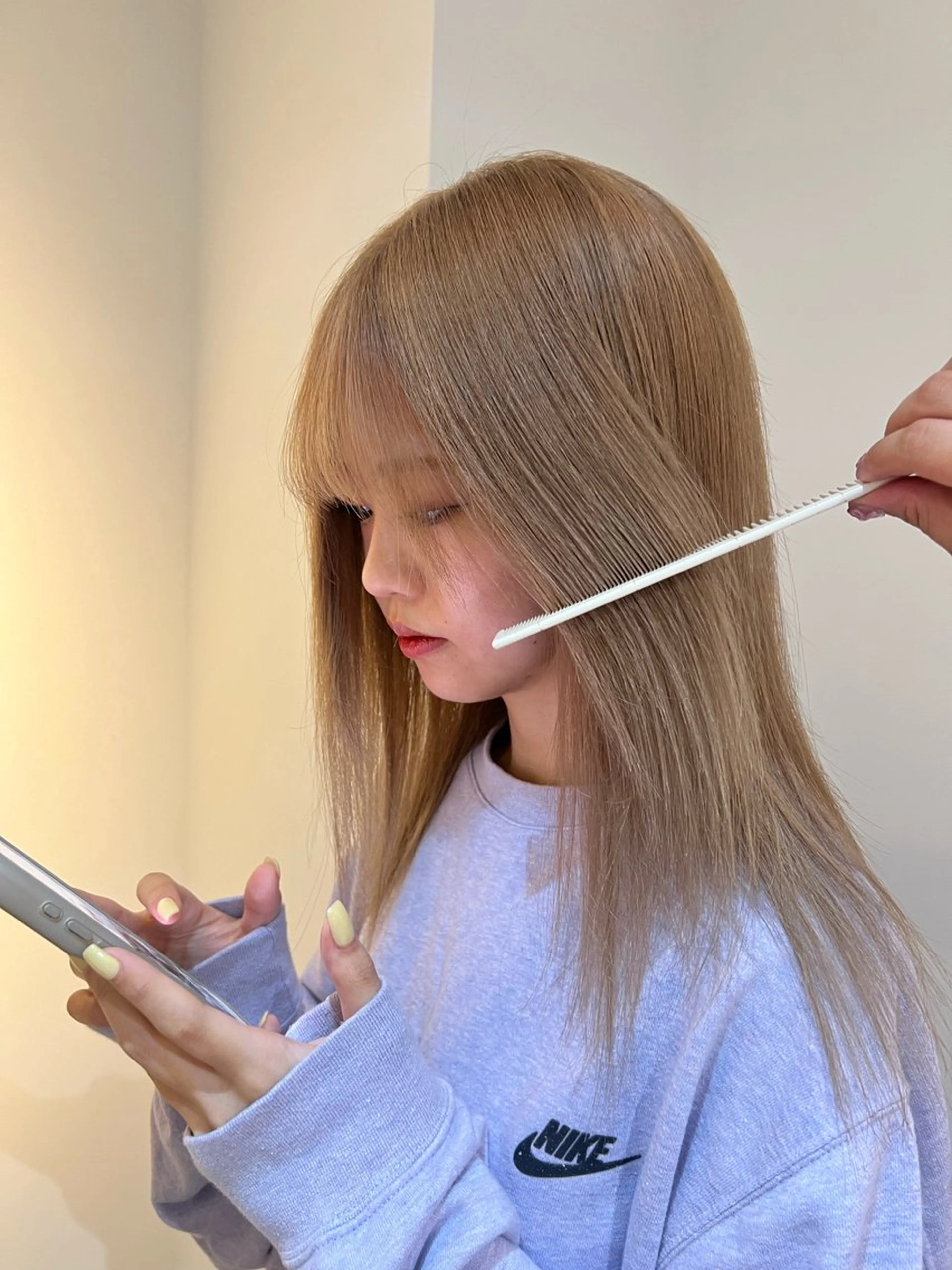 ミディアム ヘアカラー トリートメント Yakuwa Rikoのヘアスタイル