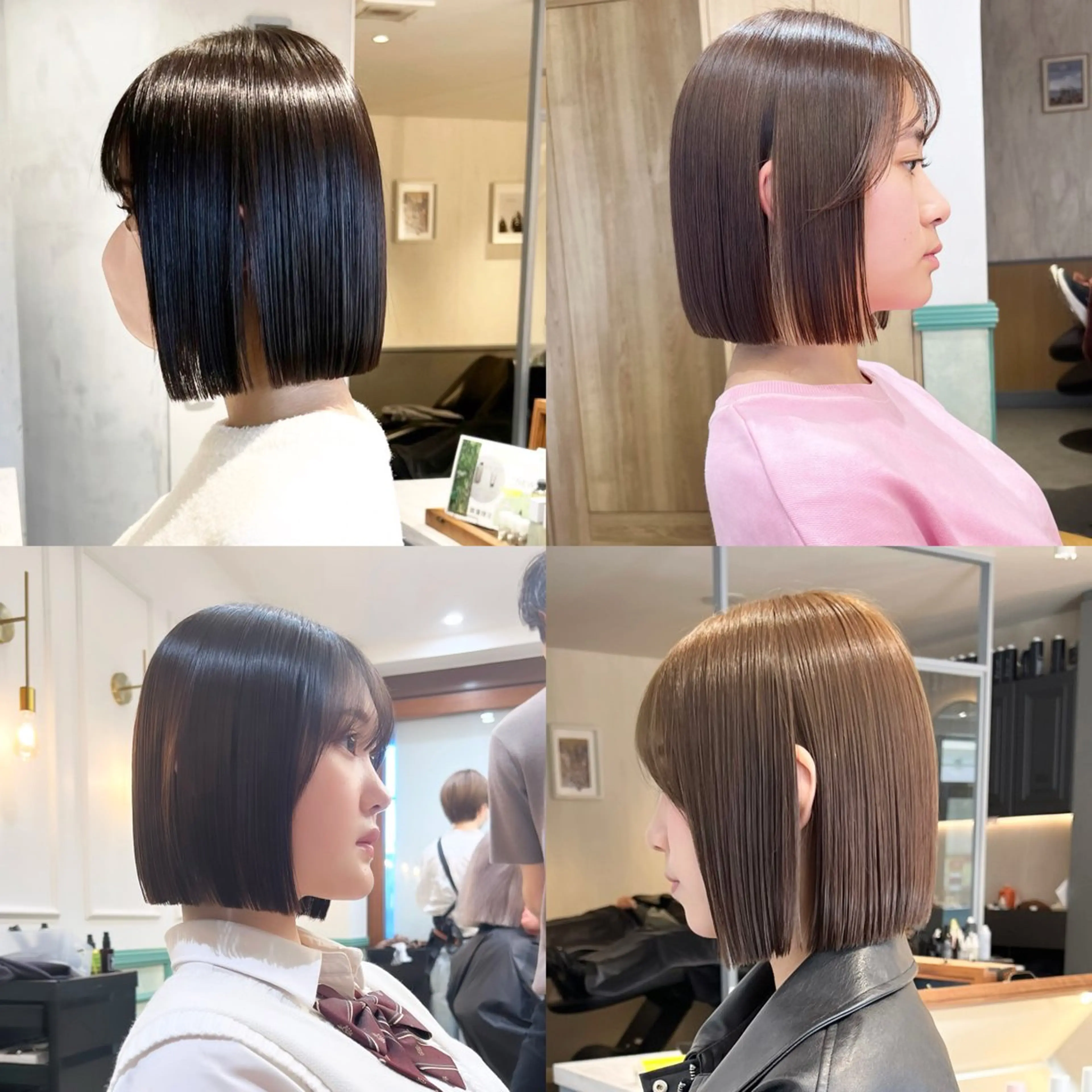 ショート カット トリートメント ボブ/縮毛矯正/ 高嶋 優のヘアスタイル