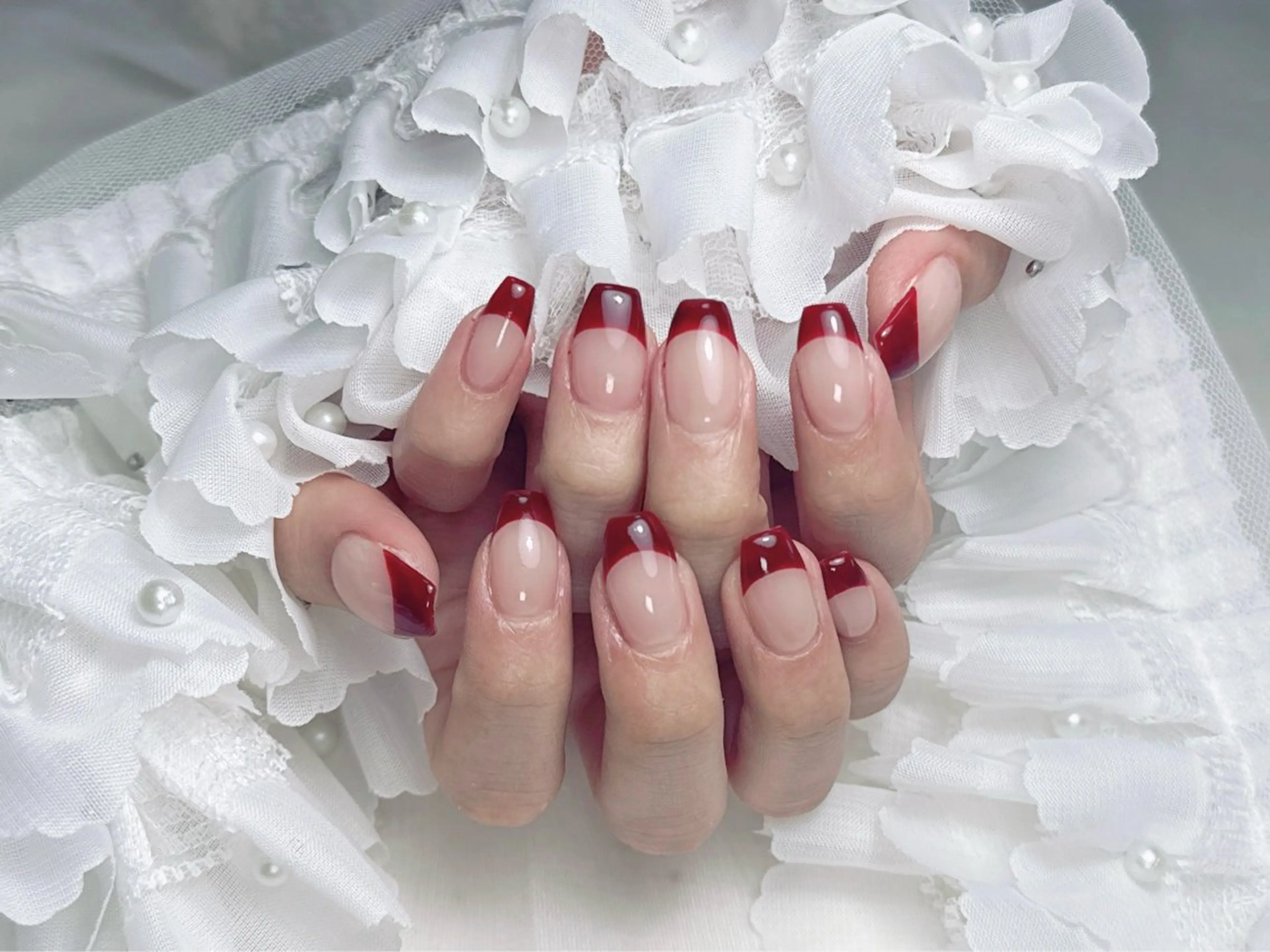 🩷カラーフレンチ(2色まで)(オフ＋500）の写真