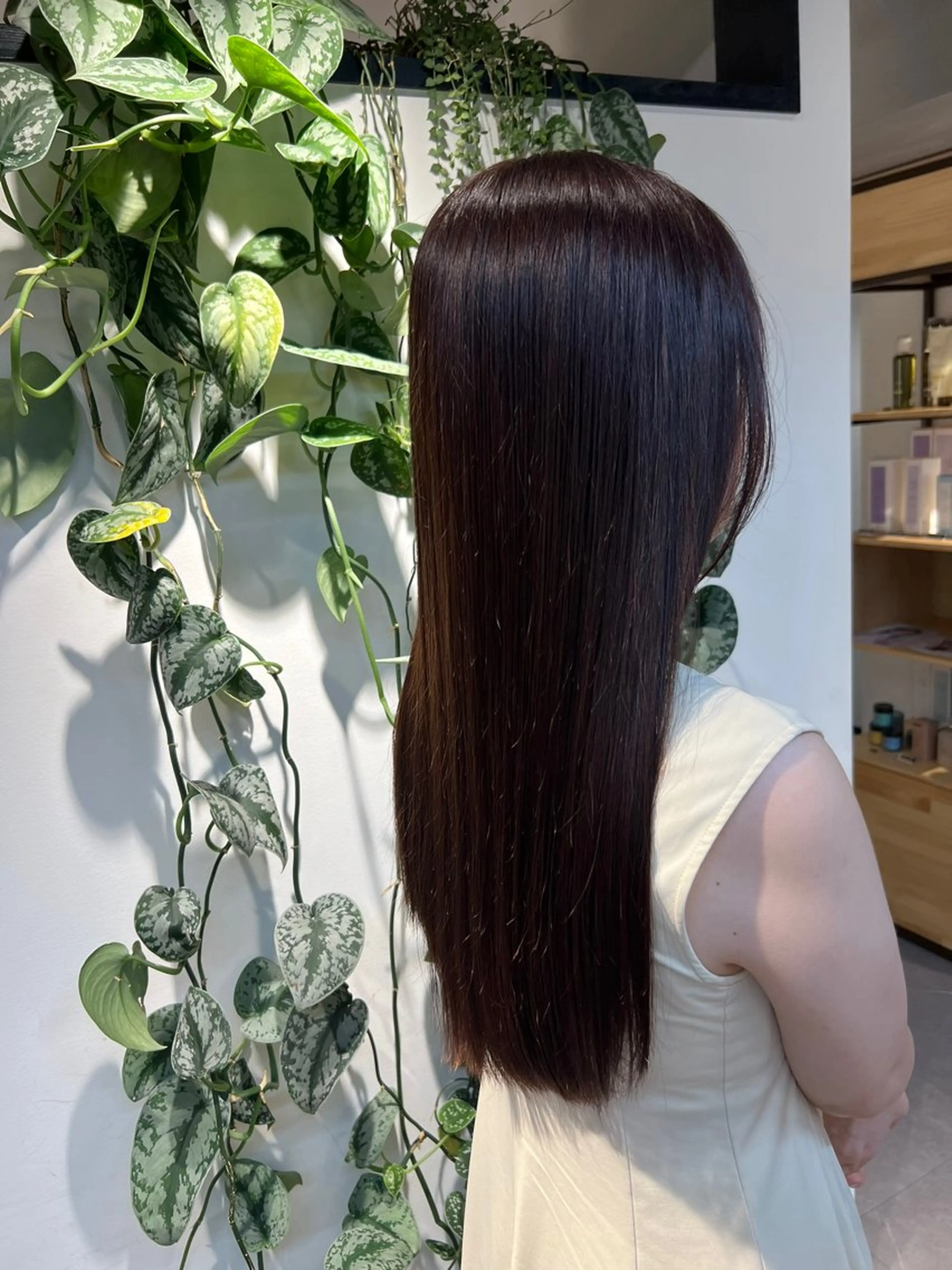 セミロング 伸ばしかけ トリートメント 巻ける縮毛矯正 艶カラー/れむのヘアスタイル