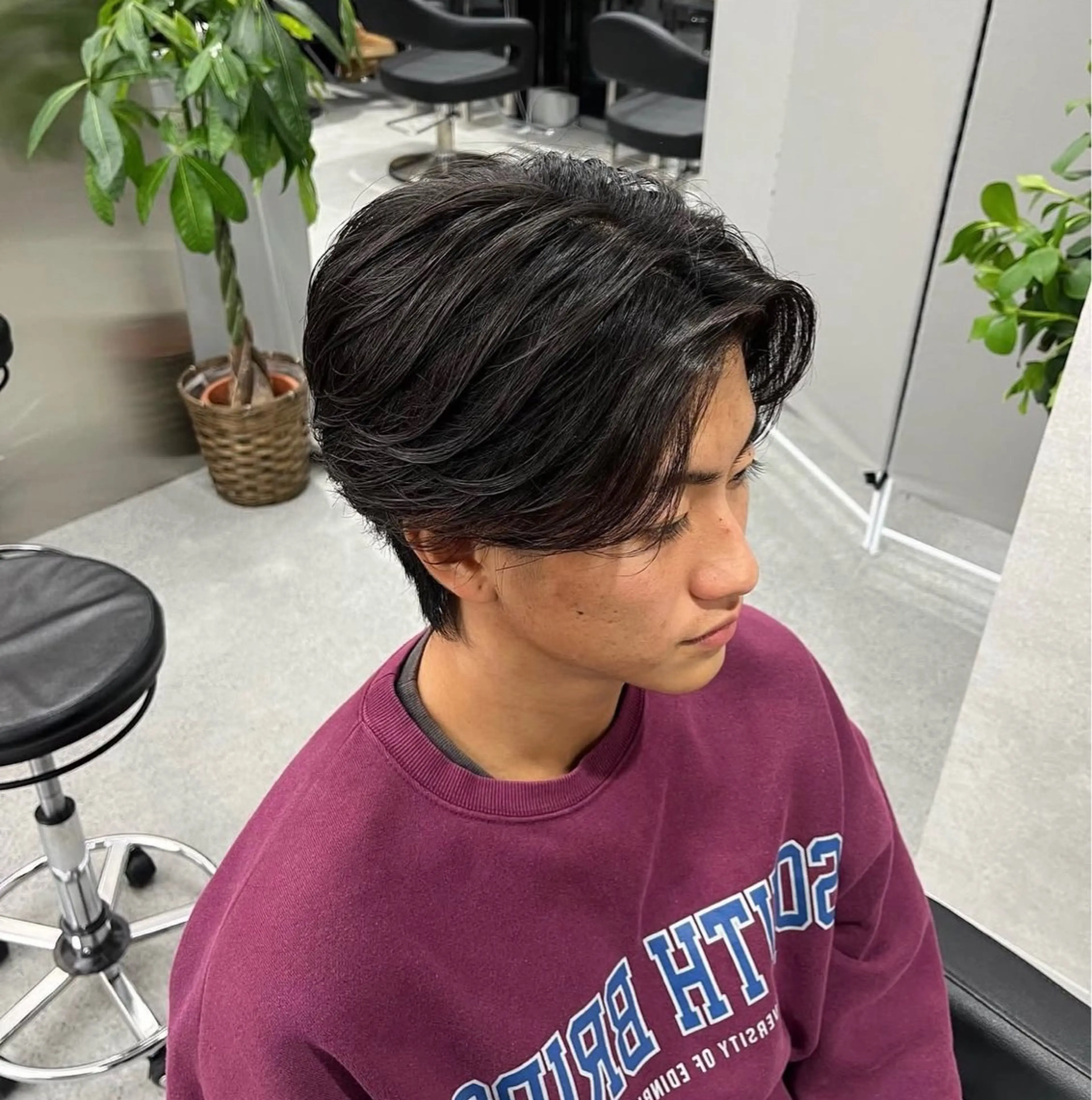 ショート カラー パーマ メンズ センターパート メンズパーマ ニュアンスパーマ カット パーマ トリートメント ヘアセット 🔥スパイキー 特化🔥菊水皐暉🔥のヘアスタイル