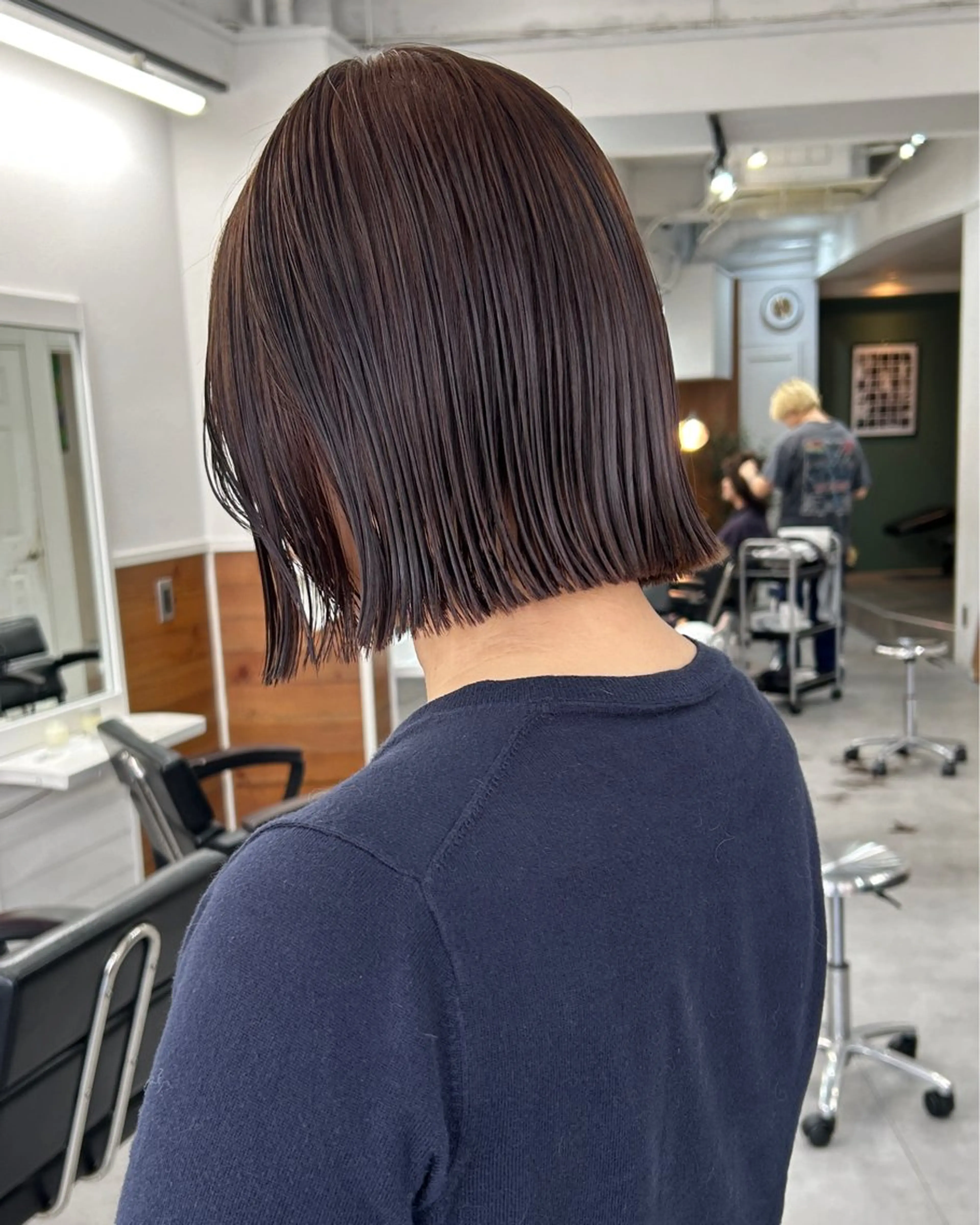 ミディアム カラー カット ヘアカラー ボブ/透明感カラー /サナ🌼のヘアスタイル