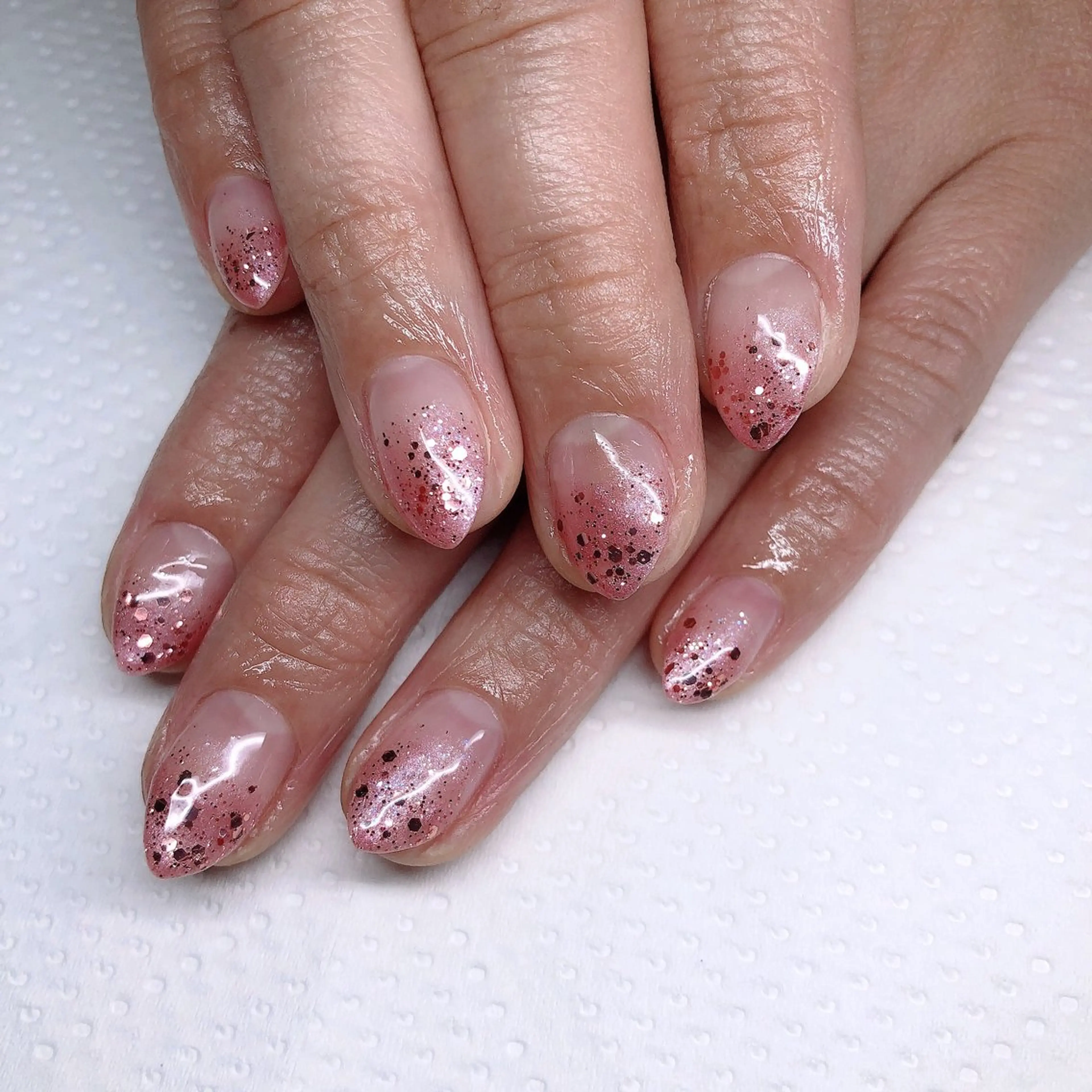 ワンカラーorラメグラデーション(オフ有り)の写真