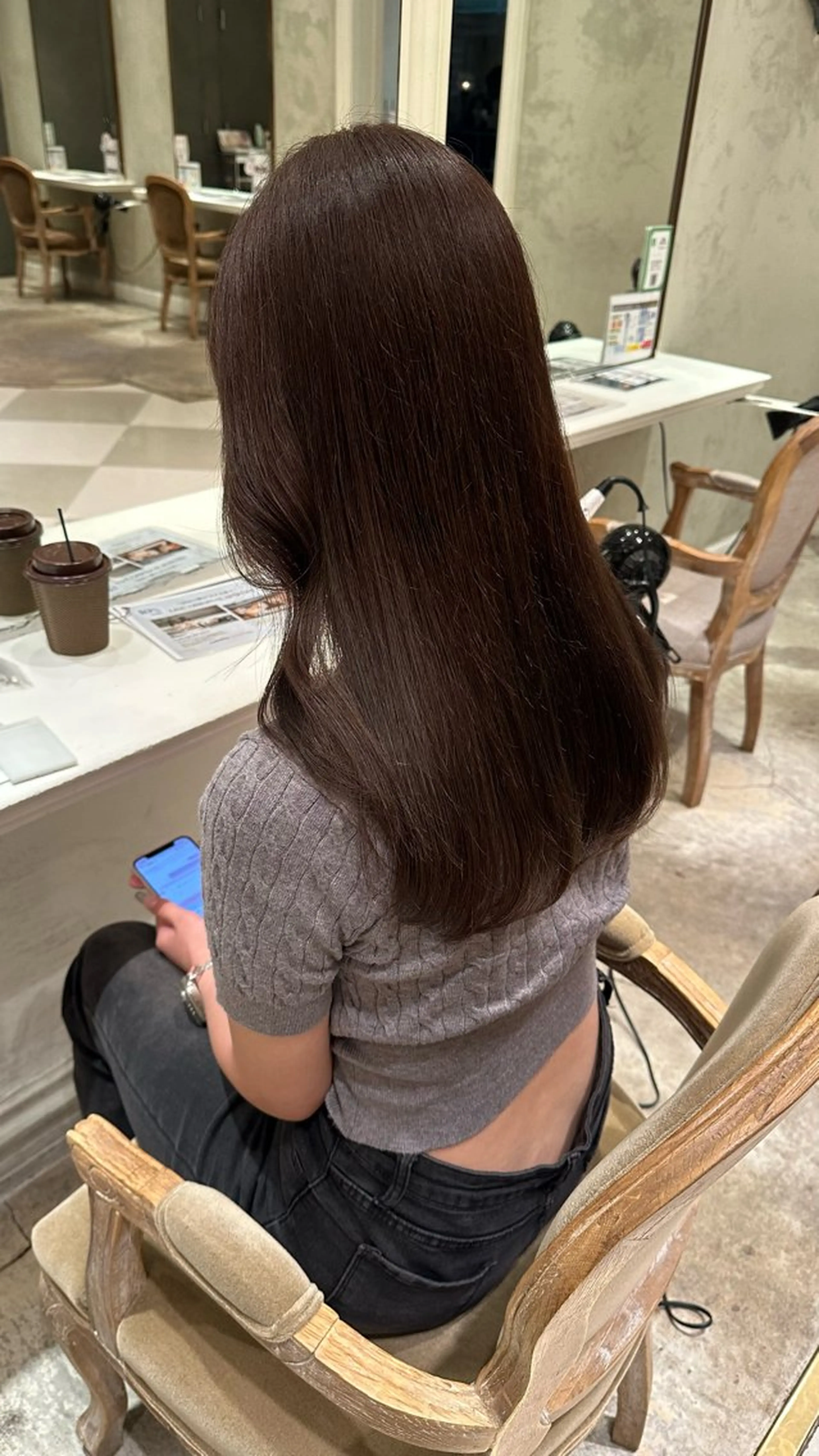 ロング カット ヘアカラー トリートメント ショート無料カット 募集🩶narumiのヘアスタイル