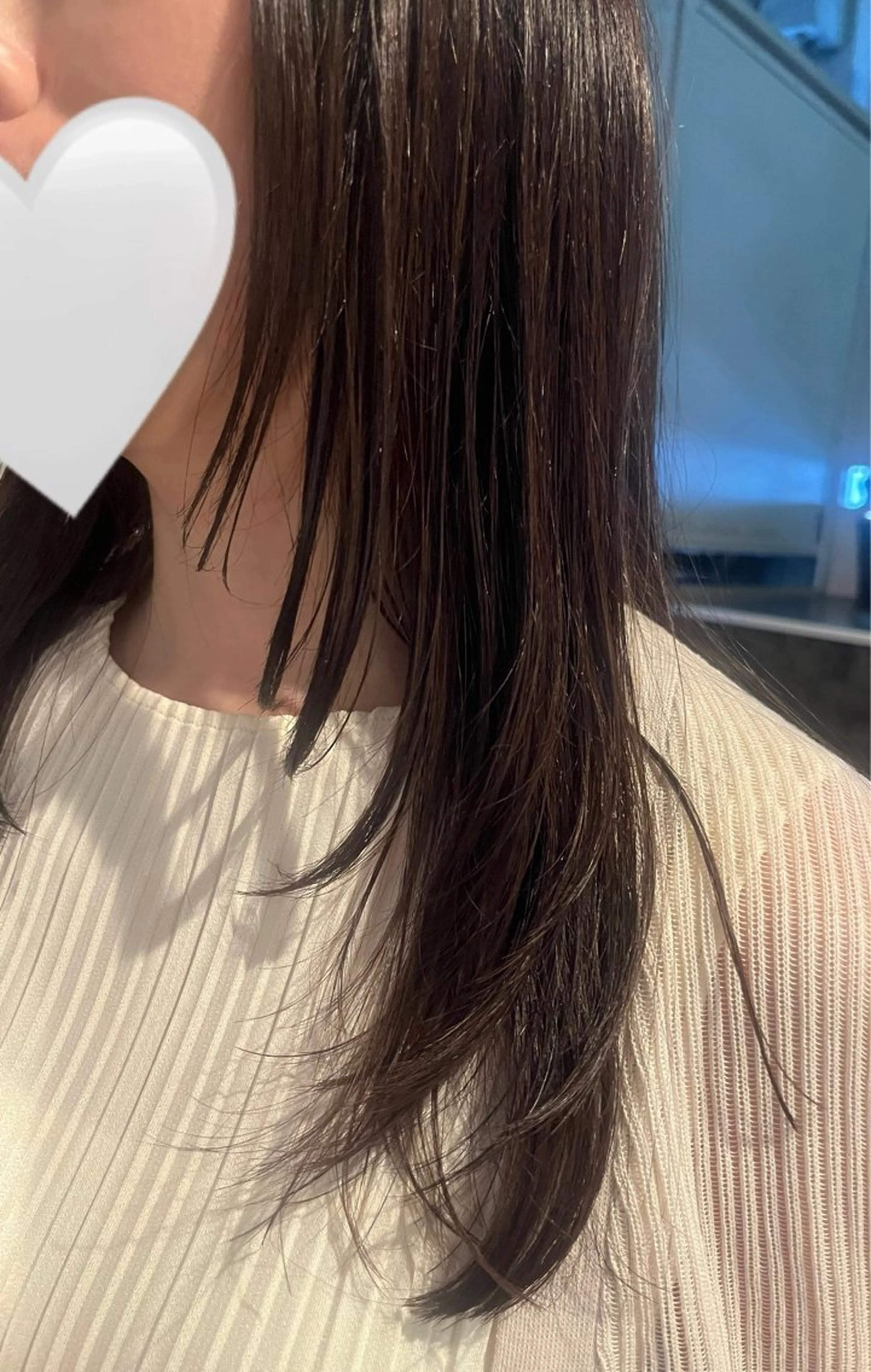 セミロング レイヤーカット カット ヘアカラー 川端 美月のヘアスタイル