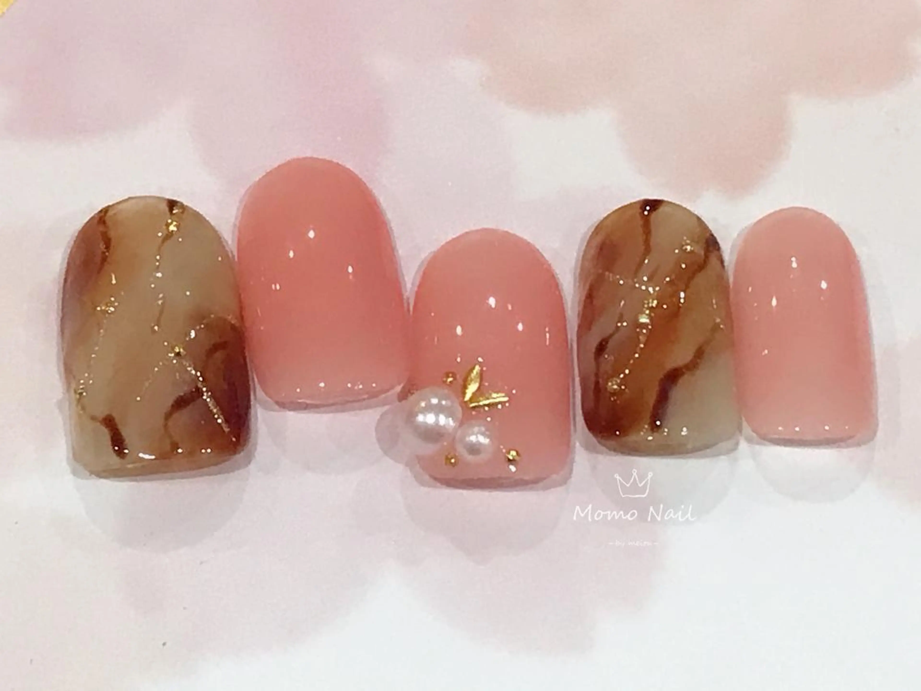 ネイル 大理石ネイル(マーブル) MOMO nailのネイルデザイン