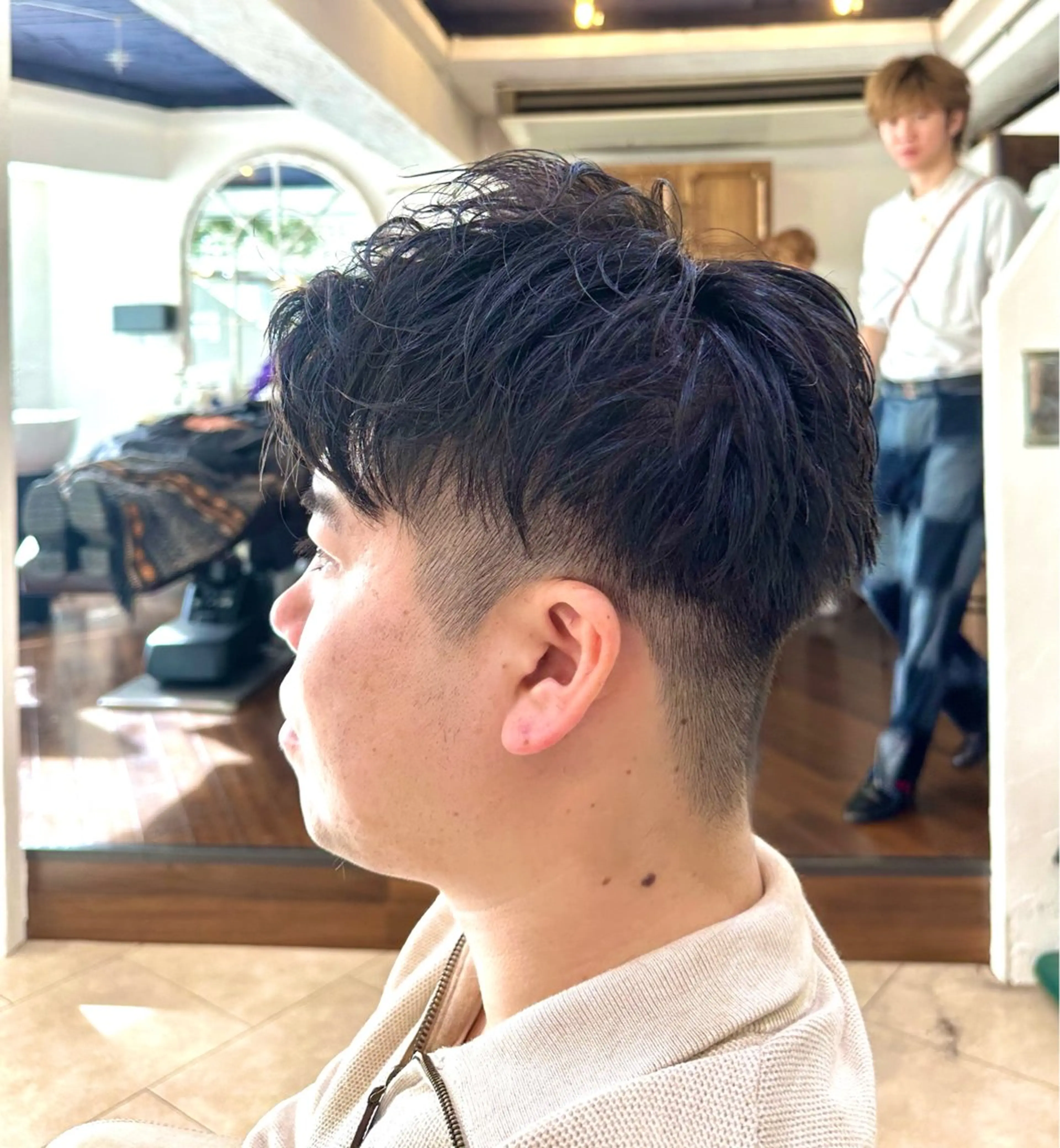 ショート パーマ メンズ スパイキー/ ピンパーマ/緑川雄也のヘアスタイル