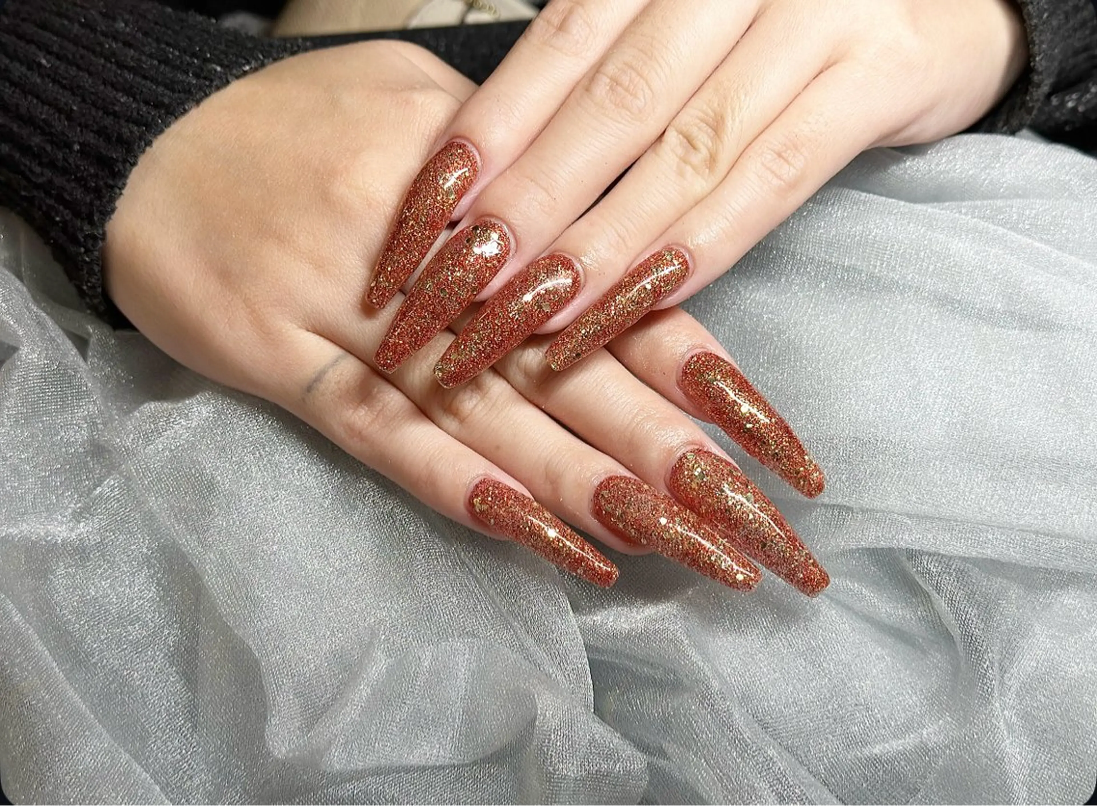 ネイル ロングネイル ハンドネイル Hair＆Esthe＆Nail　Garden所属・Garden Takeuchiのネイルデザイン