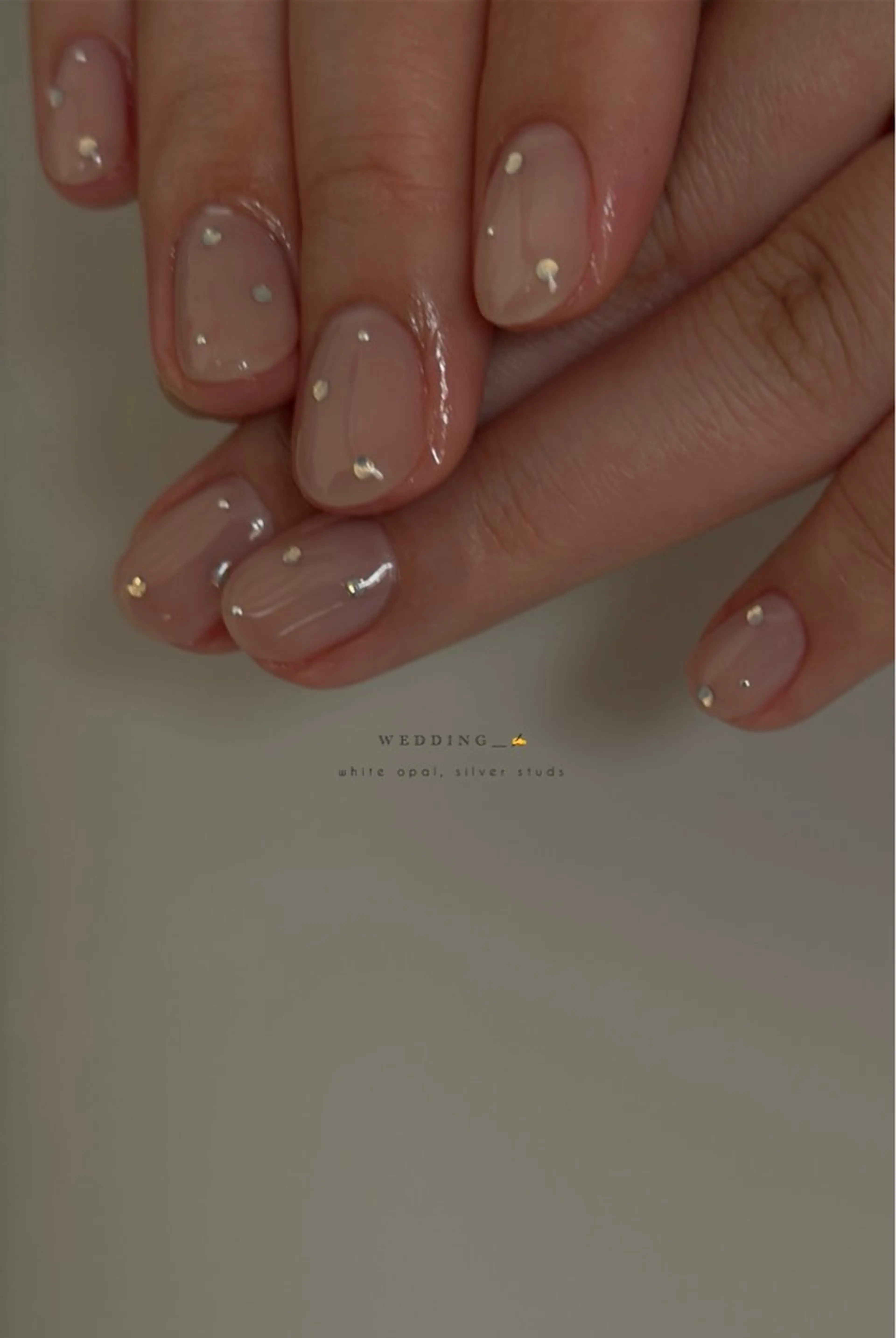 ネイル オーロラネイル ストーンネイル ブライダルネイル ハンドネイル lacier nailのネイルデザイン