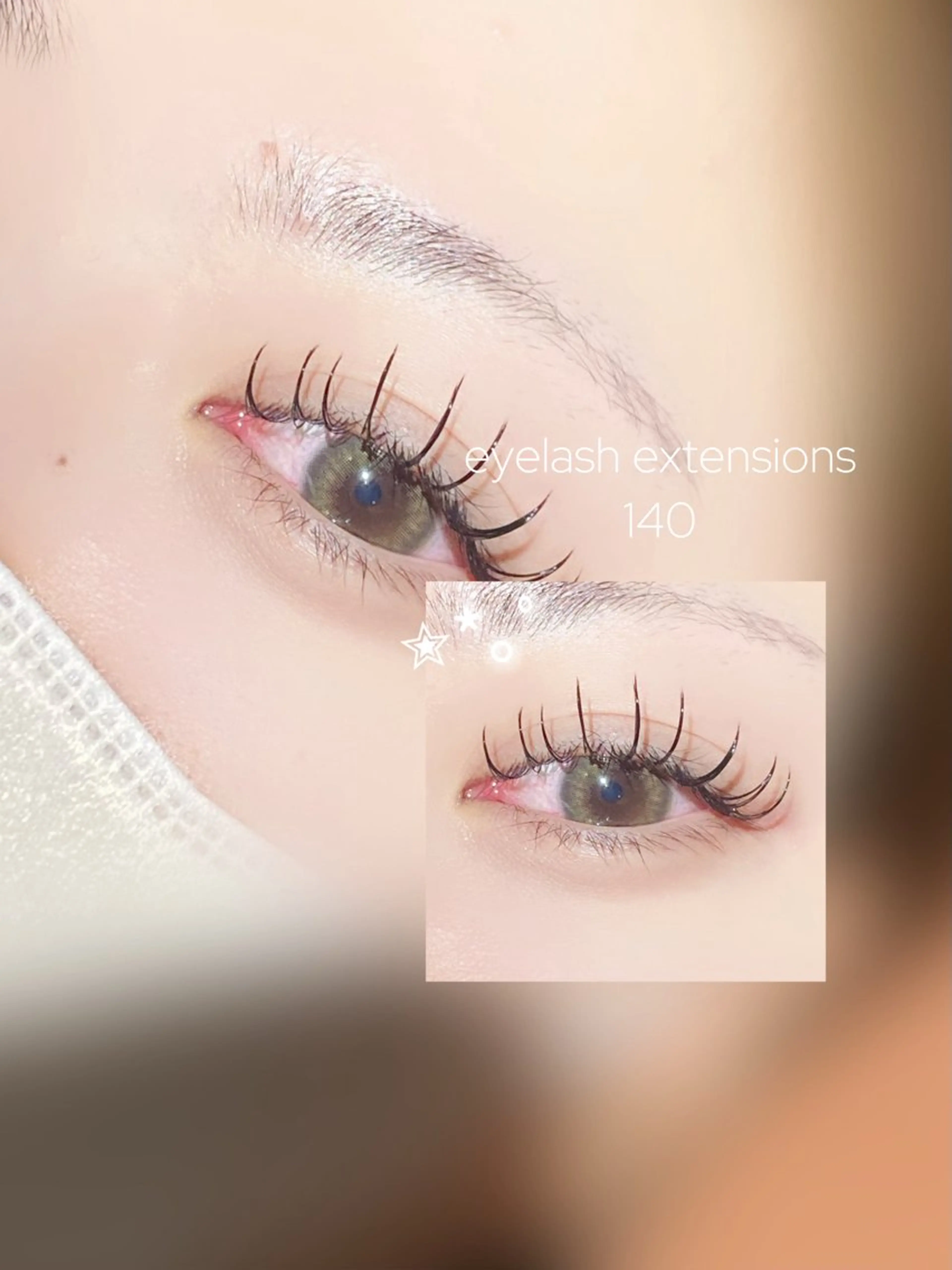 フラットラッシュ140本⭐️美容液コーティング付き🪽の写真