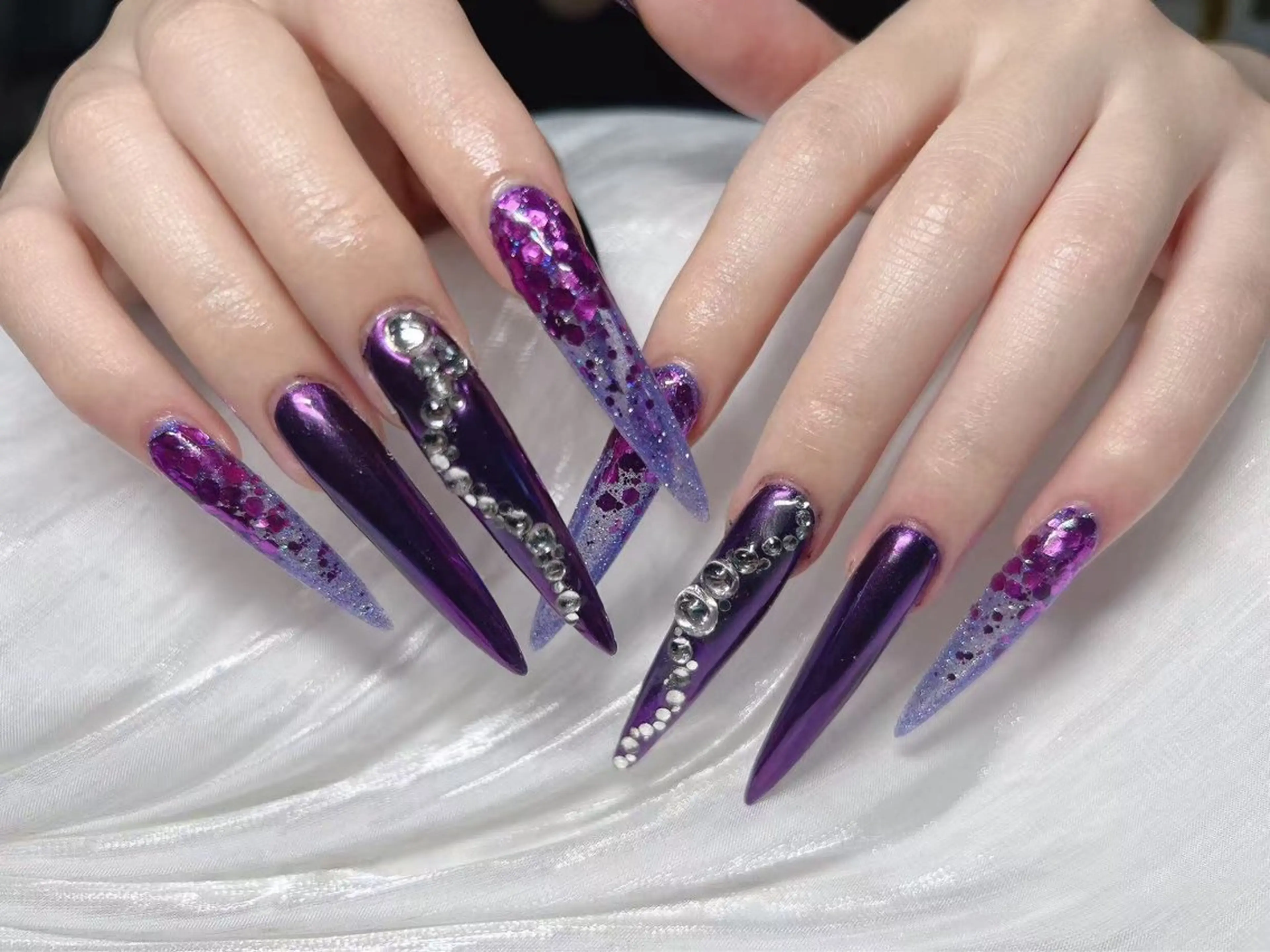 🎀新店ワンホンネイル💅★自爪オフ無料★長さ出しMAX/持ち込みデザインorパーツ付け放題の写真