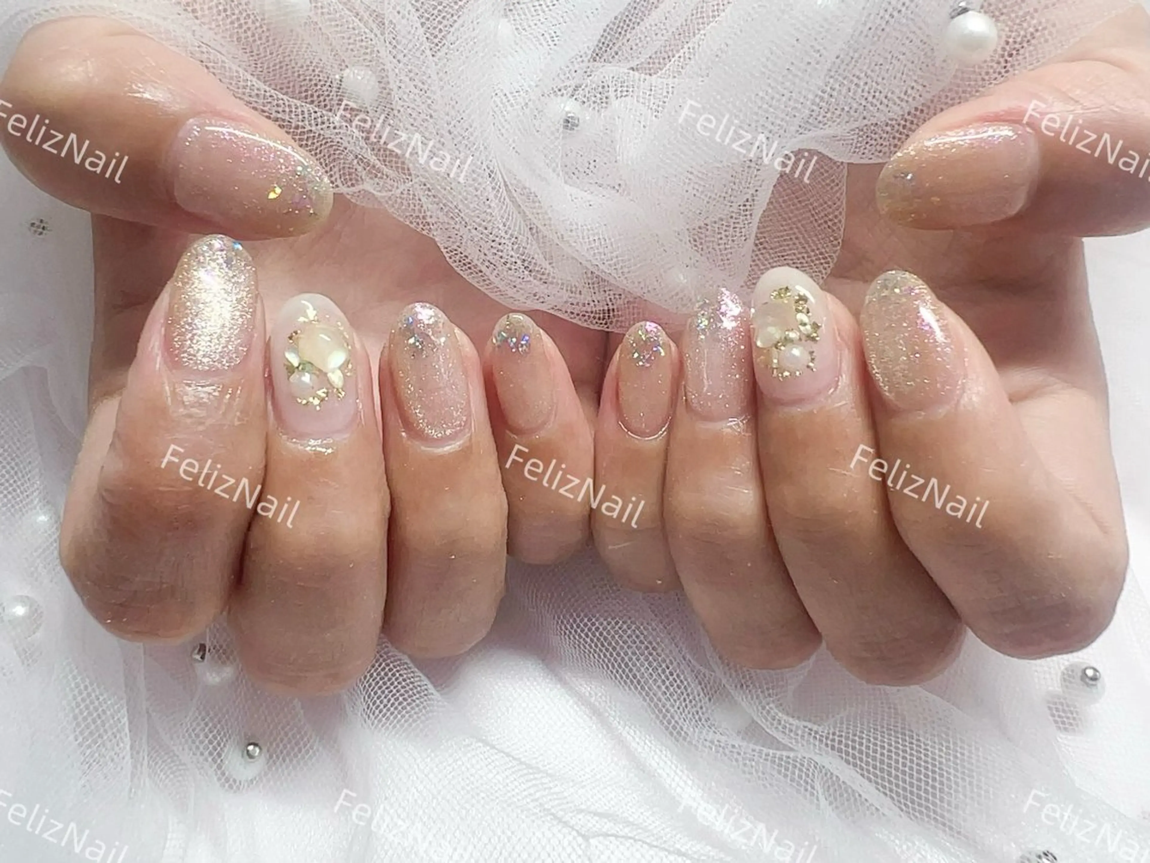 ネイル ジェルネイル グラデーション 韓国ネイル マグネットネイル ニュアンスネイル ハンドネイル ユキカ (ネイリスト)のネイルデザイン