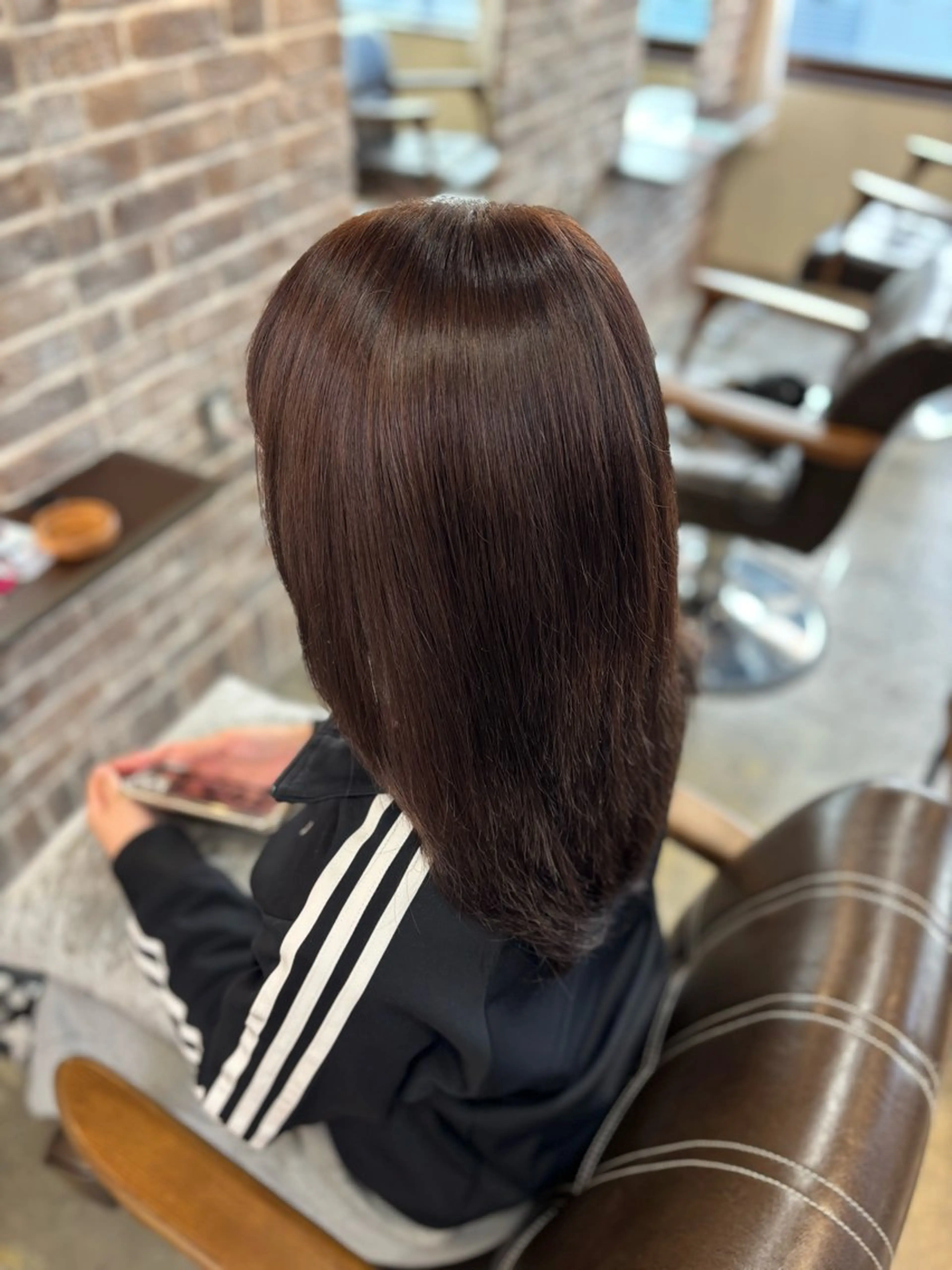 セミロング カラー ヘーゼル ヘアカラー トリートメント カラーモデル/ 川野秀真のヘアスタイル