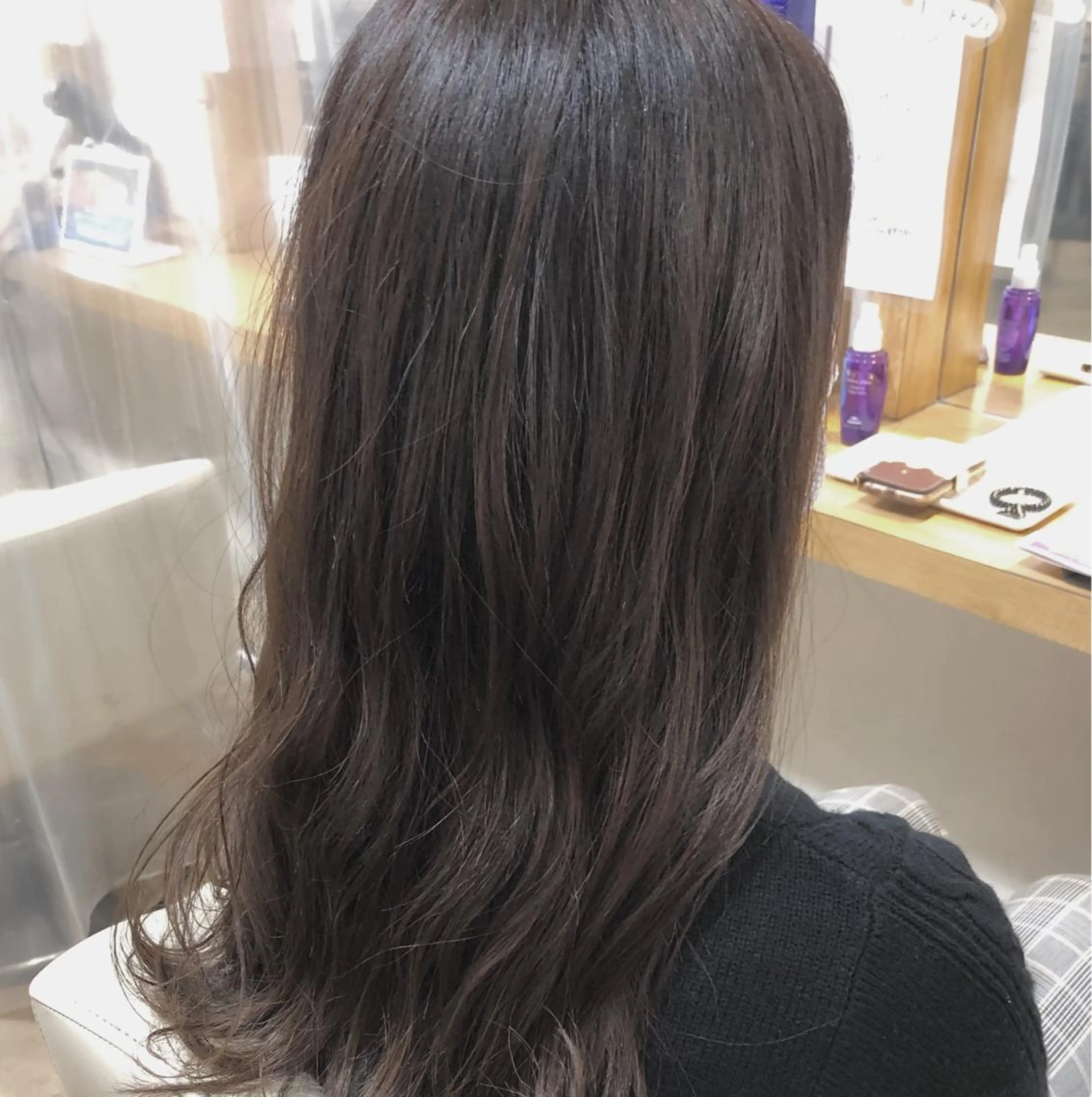 セミロング カラー グレージュ 髪質改善とカラー特化 ✨Hito.nowaのヘアスタイル