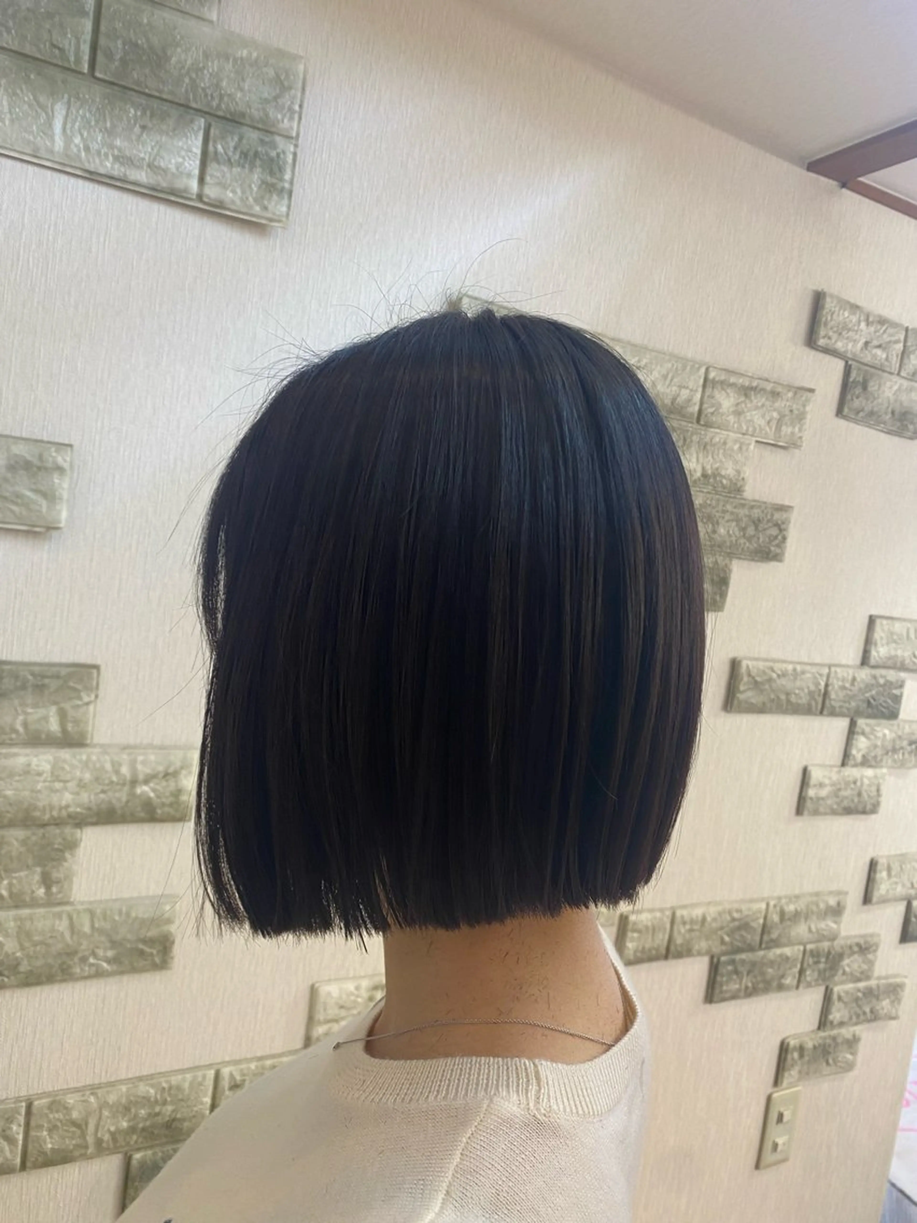 ミディアム ボブ ️🫧押上️🫧はな 🫧うる艶パーマのヘアスタイル