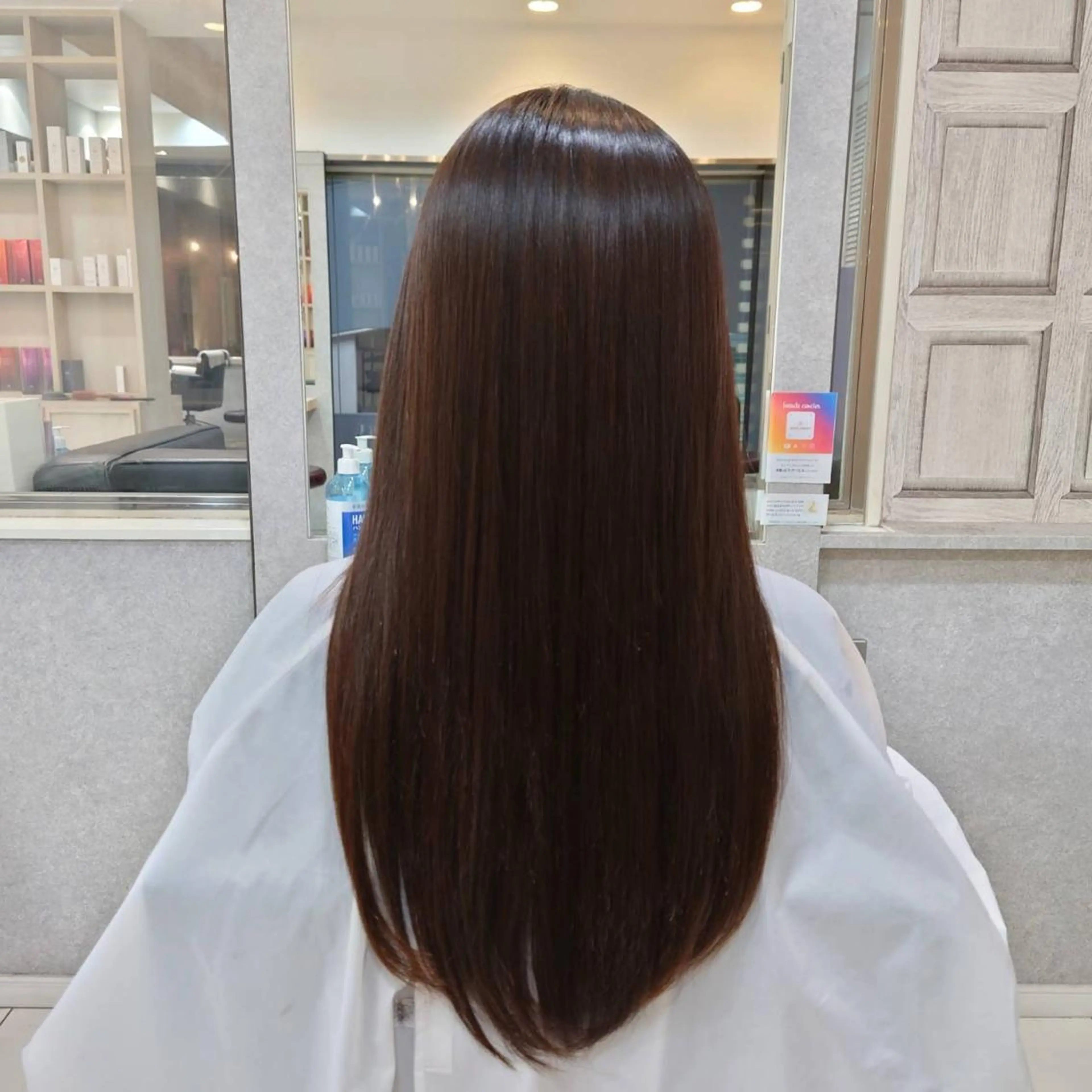 ロング カラー 縮毛矯正 北川 萌乃果のヘアスタイル