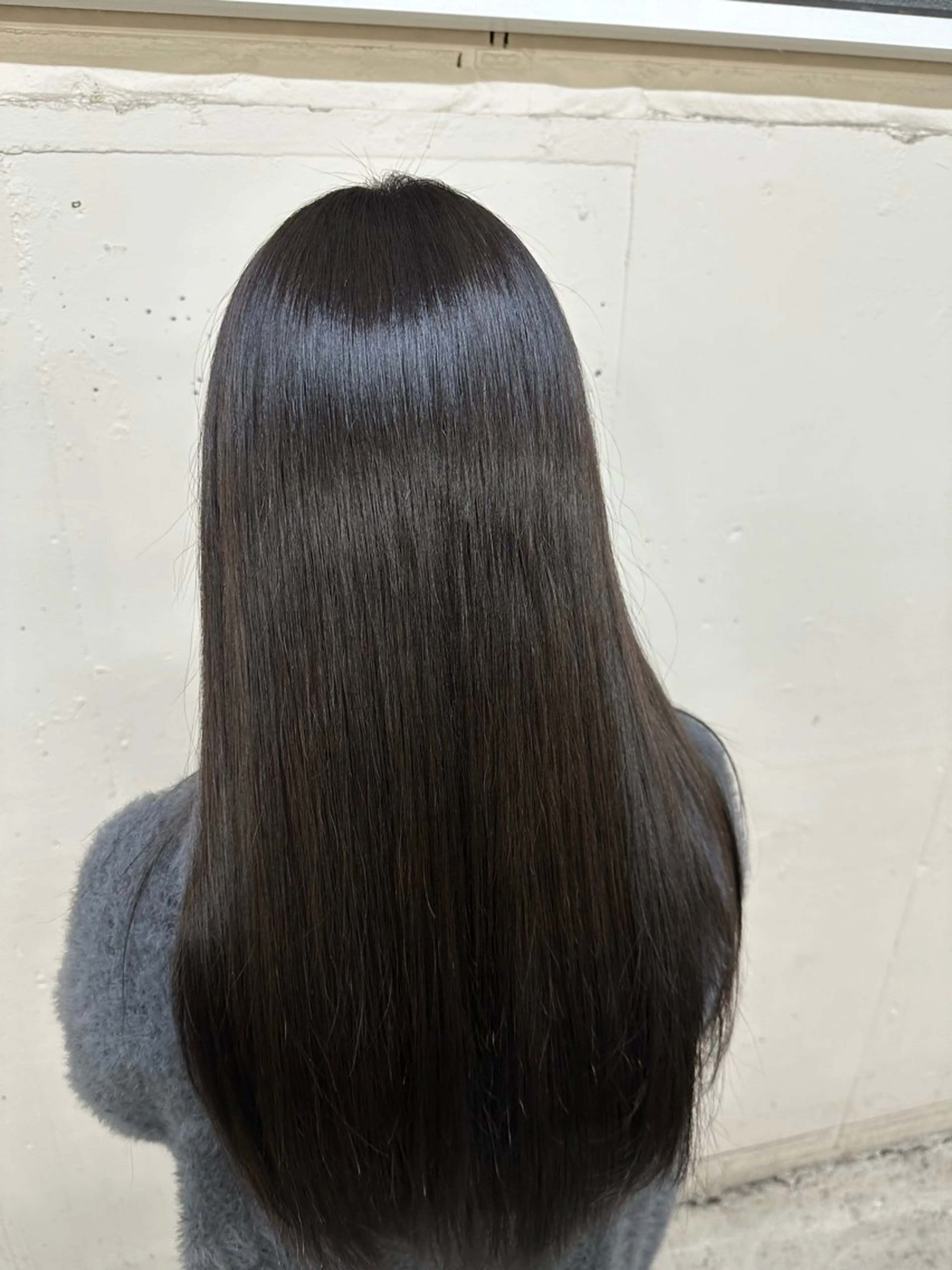 ロング 縮毛矯正 トリートメント ❀ 浜 ❀ 前髪・顔周りのヘアスタイル