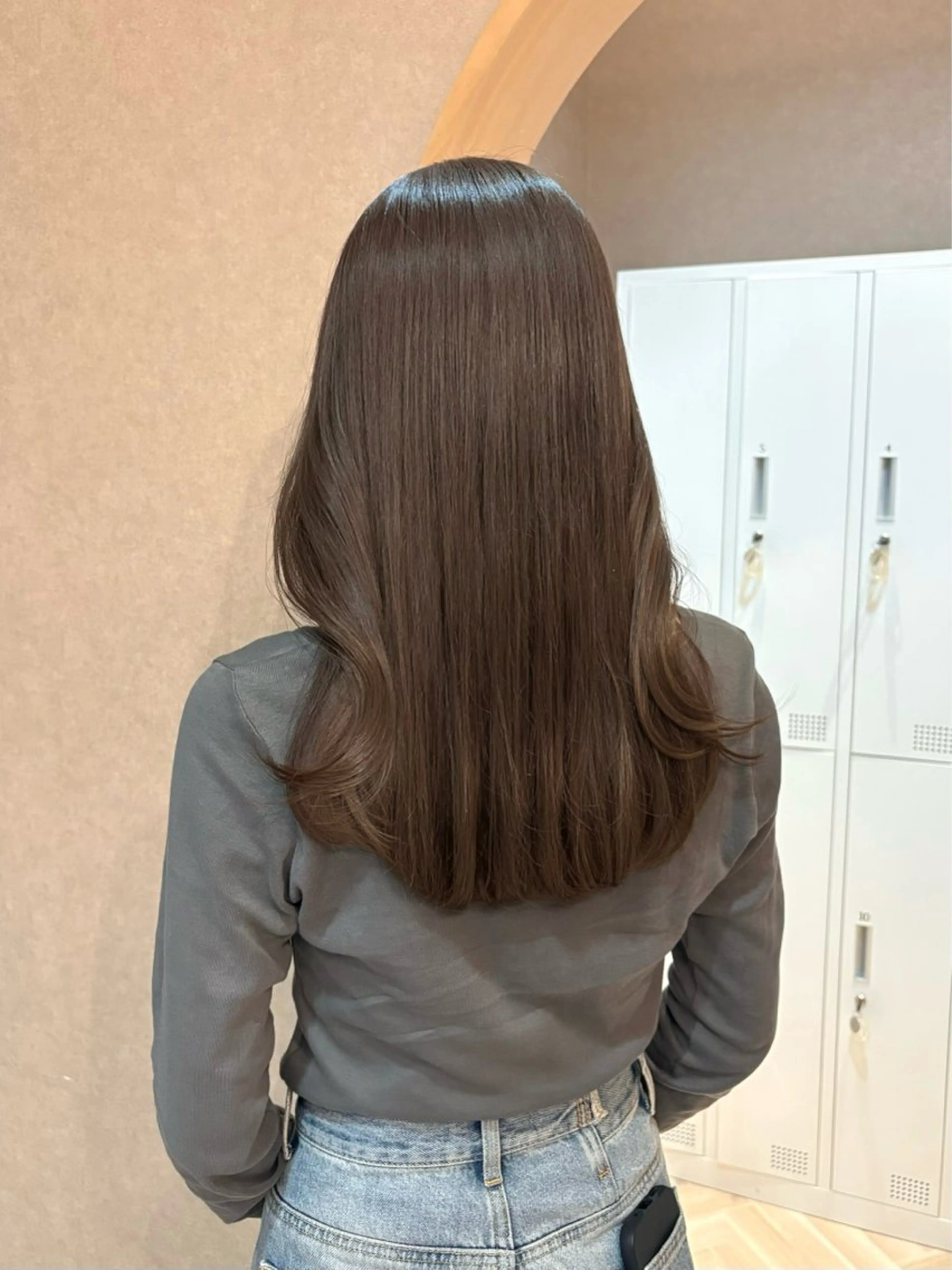 セミロング カット ヘアカラー トリートメント 似合わせ/透明感 /レイヤー/りほ🤍のヘアスタイル