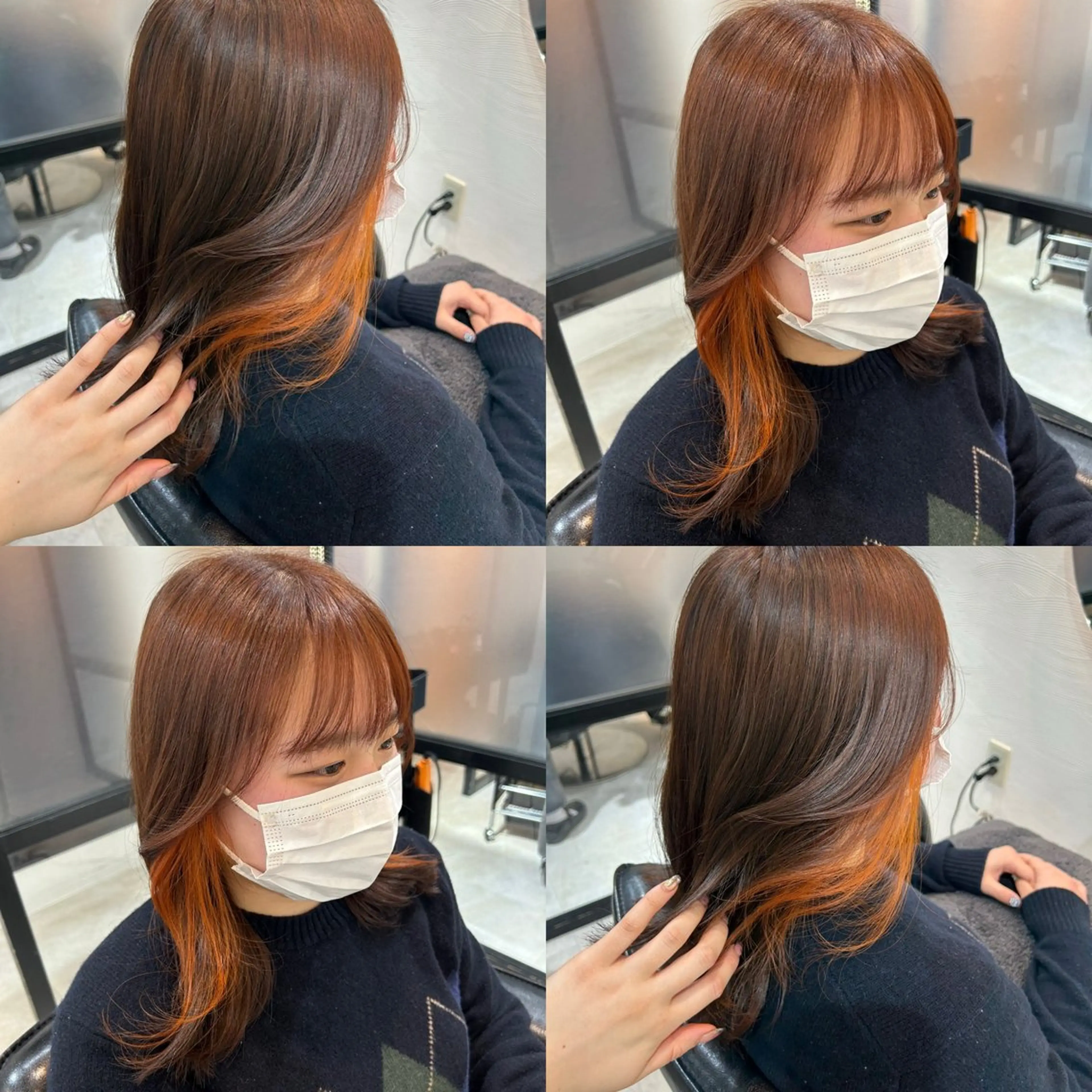 セミロング カラー カット ヘアカラー 🤍透明感/韓国風 🤍サクラギヒトミのヘアスタイル