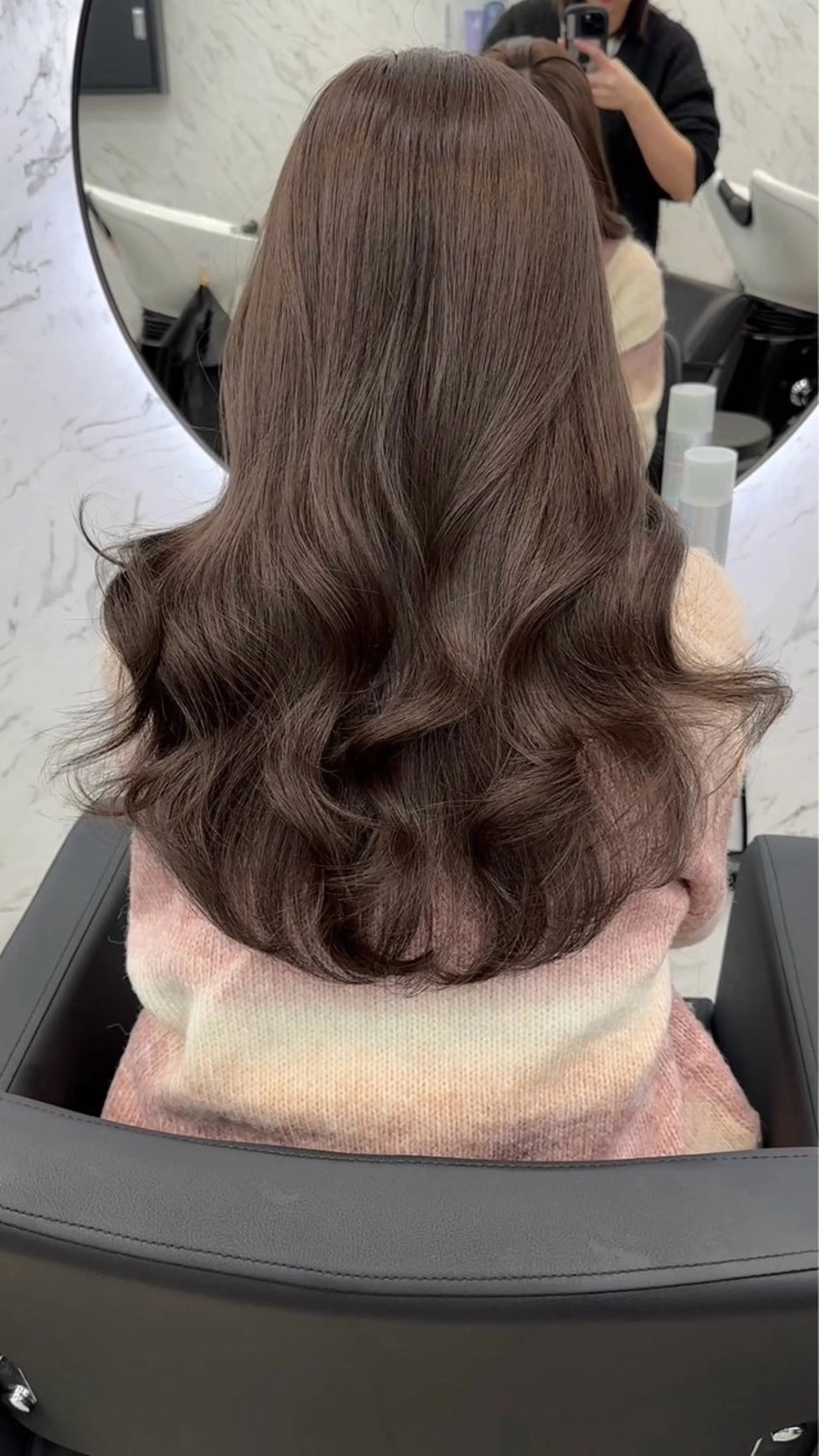 ロング カラー ヘアカラー ヘアセット 遠藤沙也加 韓国ヘア/町田のヘアスタイル